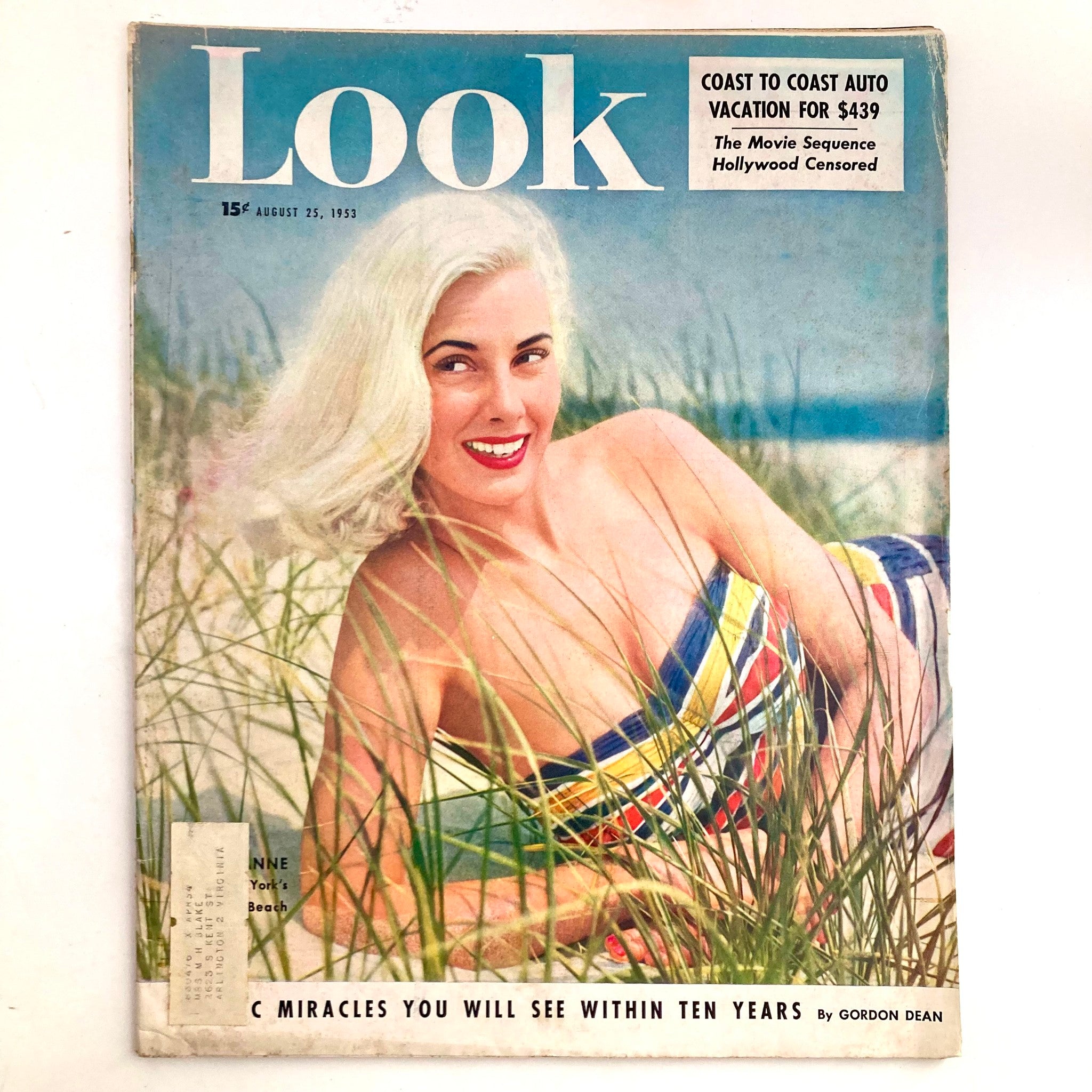 VTG Look Magazine August 25 1953 Roxanne, a New York's Jones Beach