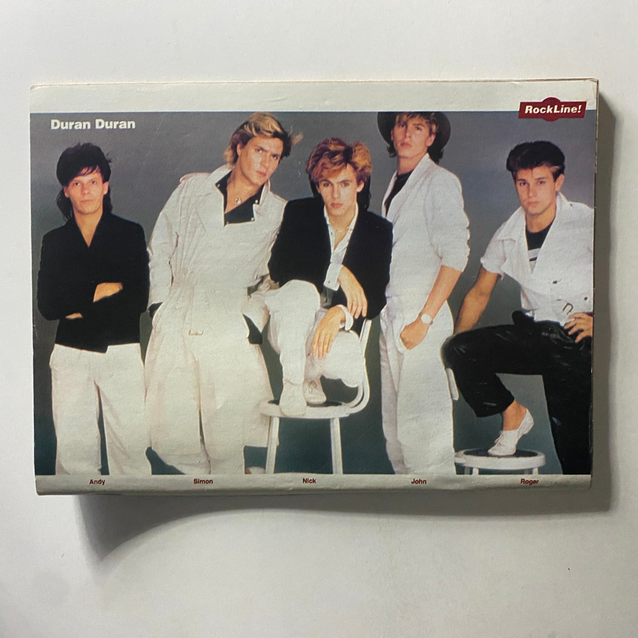 Duran Duran band members featured in Rock Line Magazine March-April 1984.