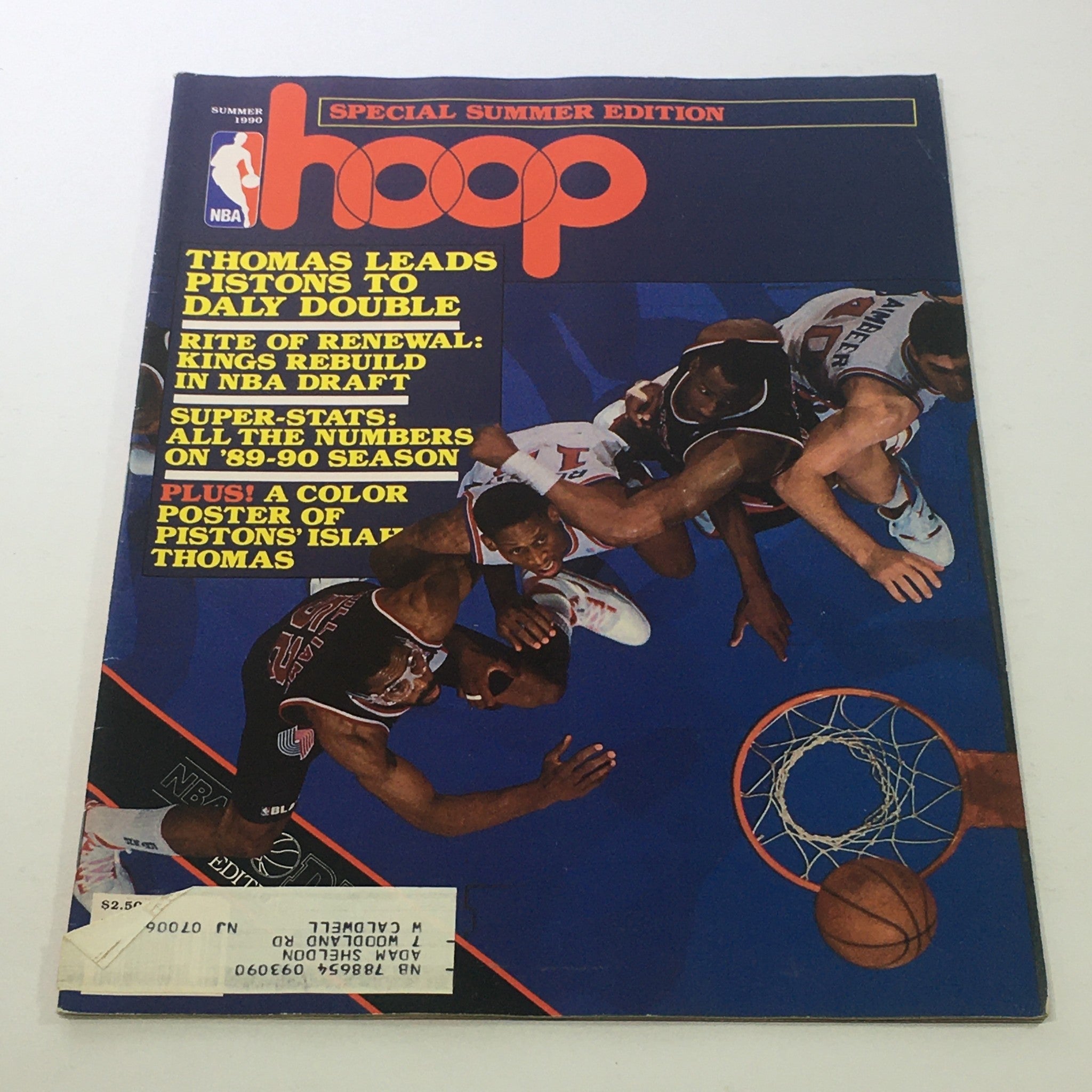 Hoop NBA Magazine: Summer 1990 - Thomas Leads Pistons To Daly Double