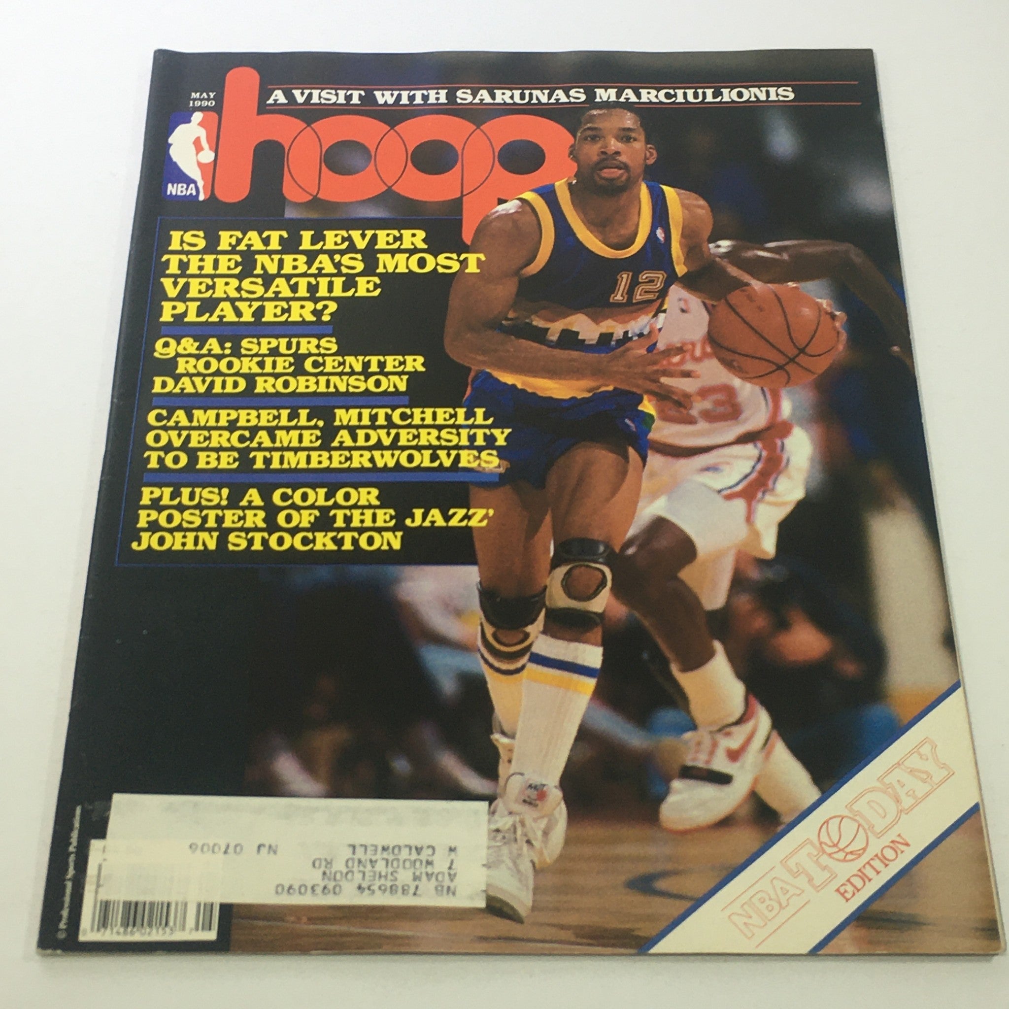 Hoop NBA Magazine: May 1990 - Lafayette "Fat" Lever NBA's Most Versatile Player?