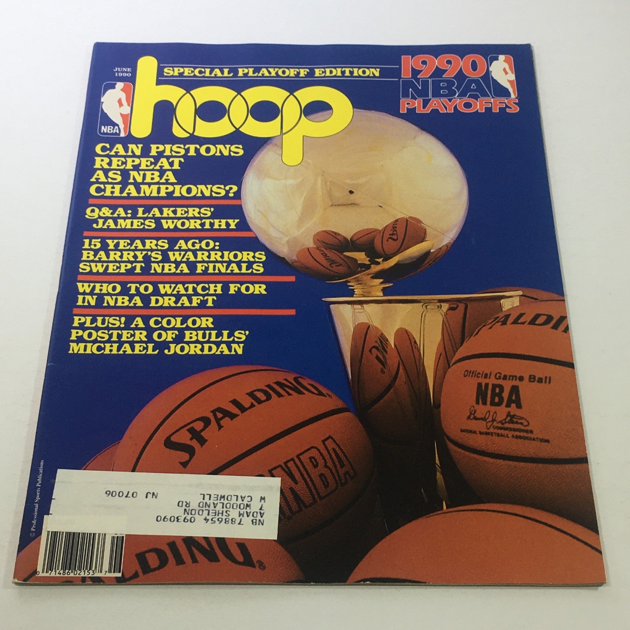 Hoop NBA Magazine: June 1990 - Can Pistons Repeat As NBA Champions?