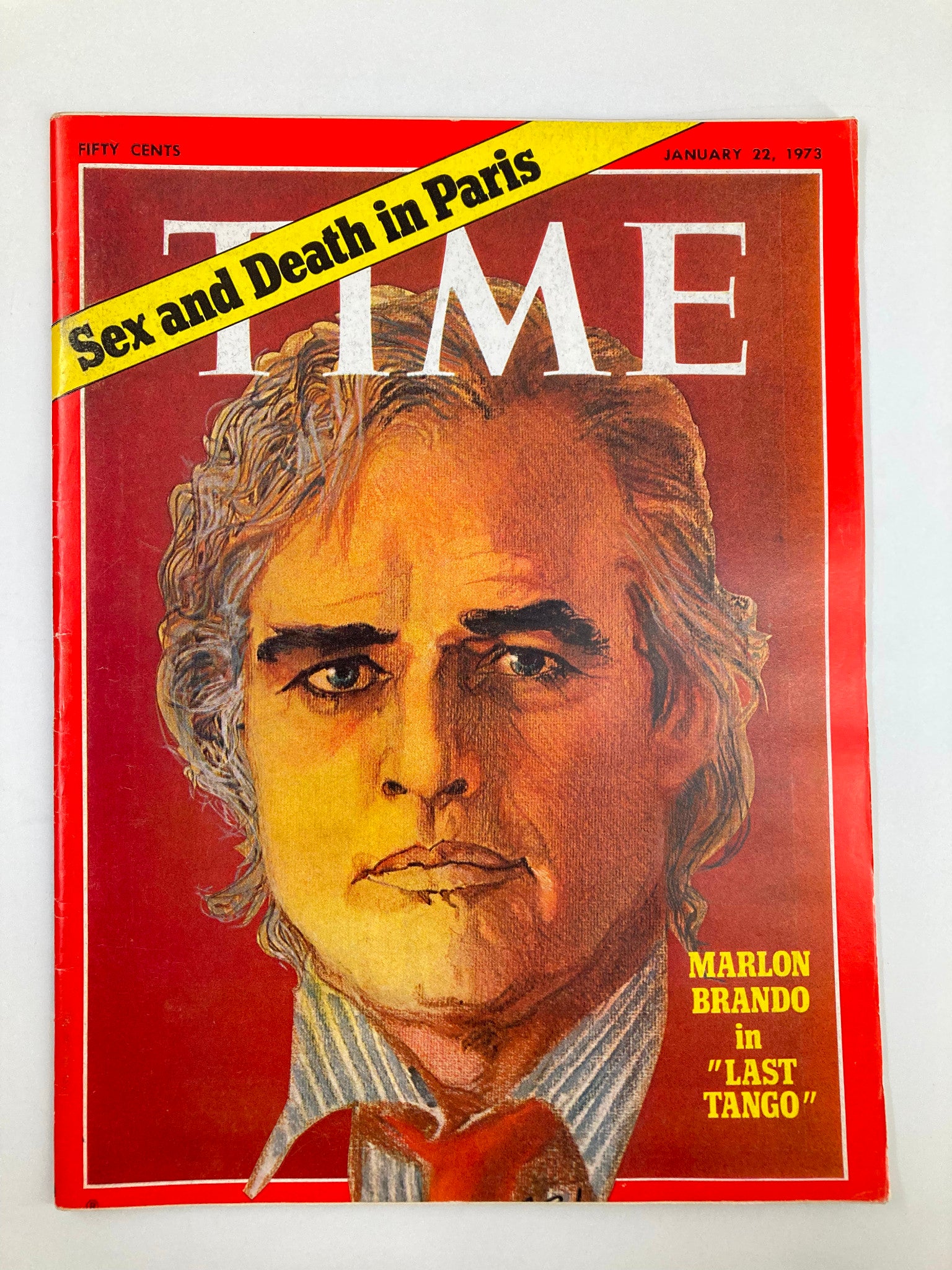 VTG Time Magazine January 22 1973 Marlon Brando in 'Last Tango' No Label