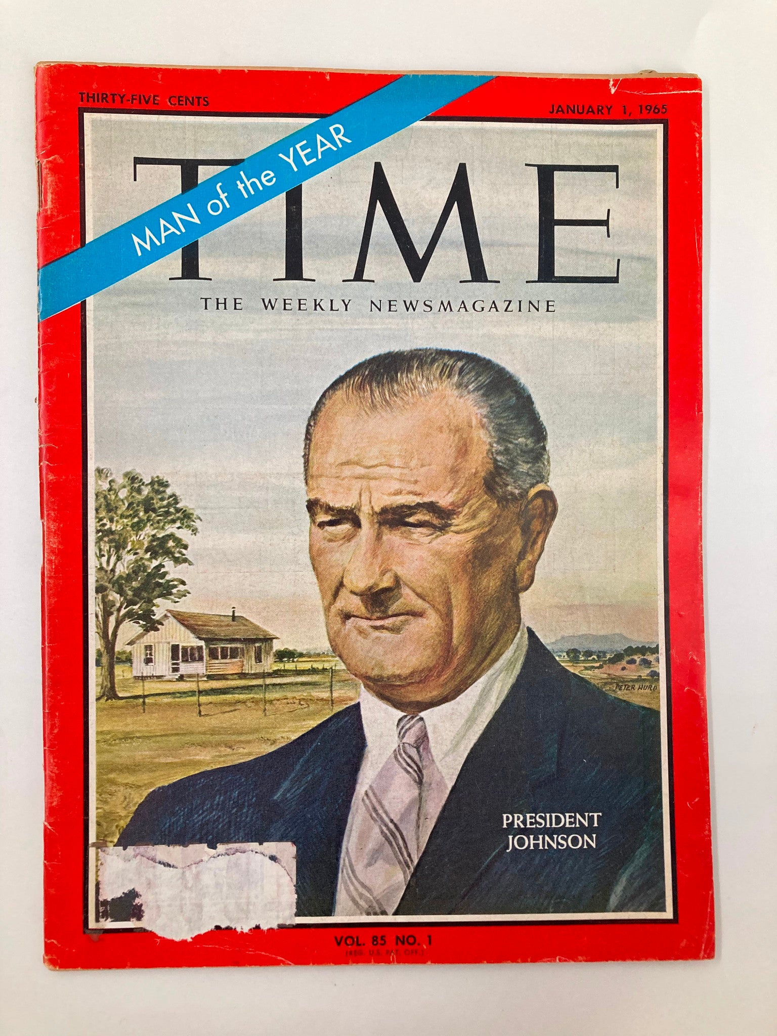 VTG Time Magazine January 1 1965 President Lyndon B. Johnson Man of the Year