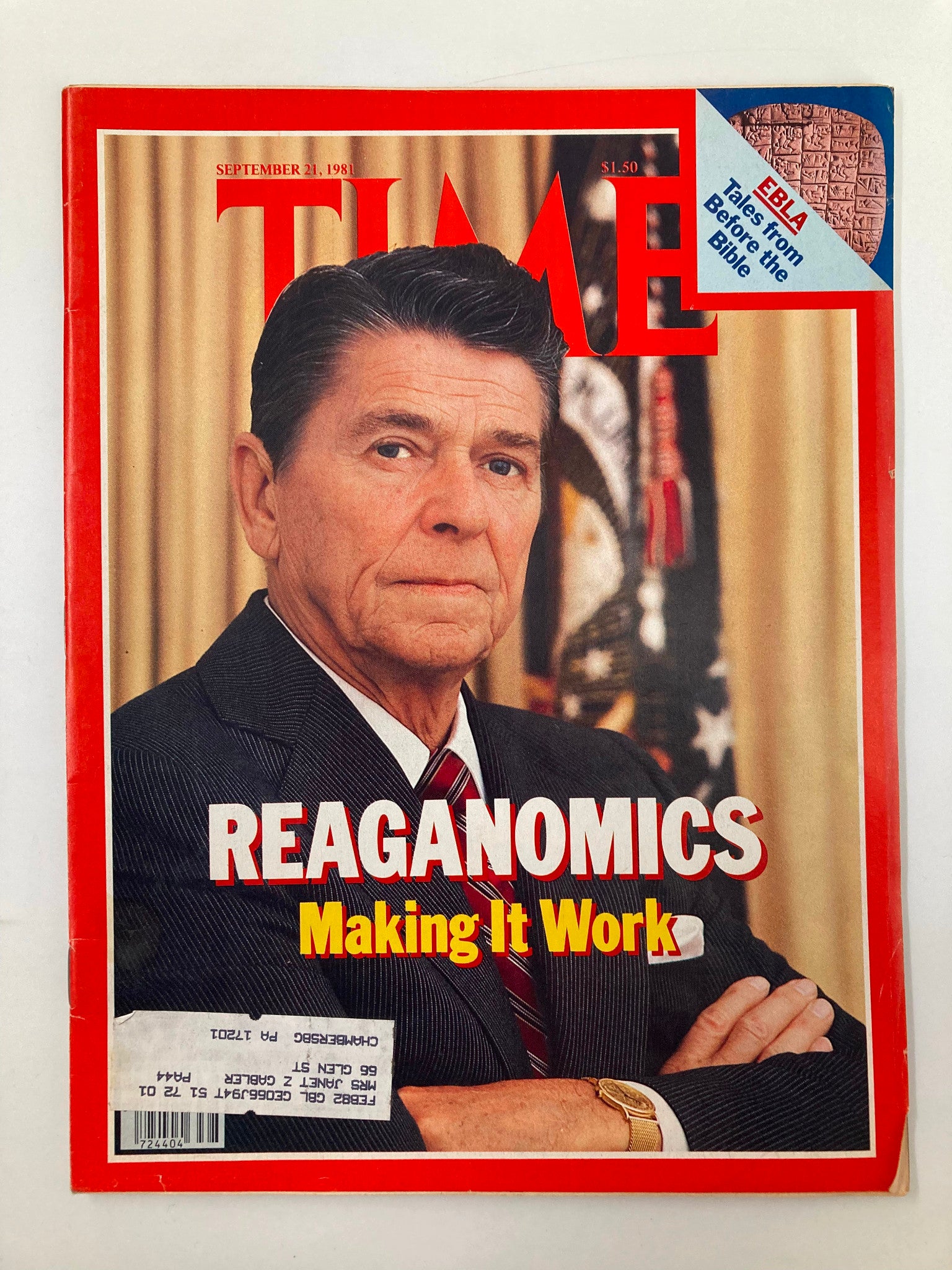 VTG Time Magazine September 21 1981 The Ronald Reaganomics Making It Work