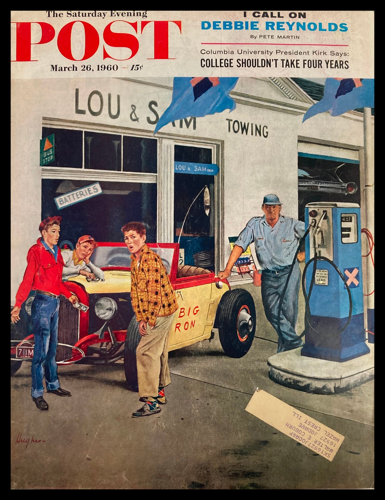 COVER ONLY The Saturday Evening Post March 26 1960 College Shouldn't Take 4yrs