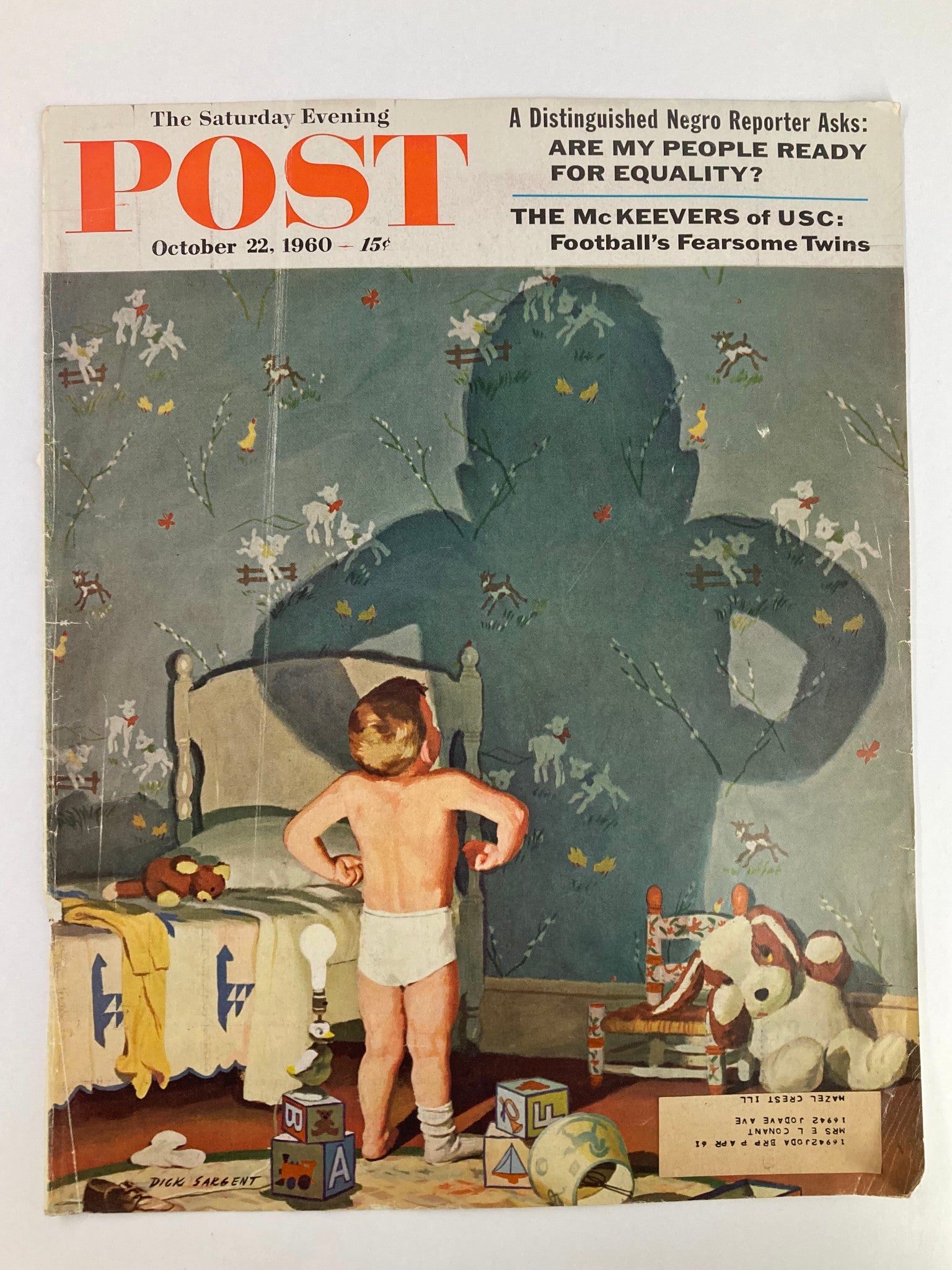 COVER ONLY The Saturday Evening Post October 22 1960 The McKeevers of USC