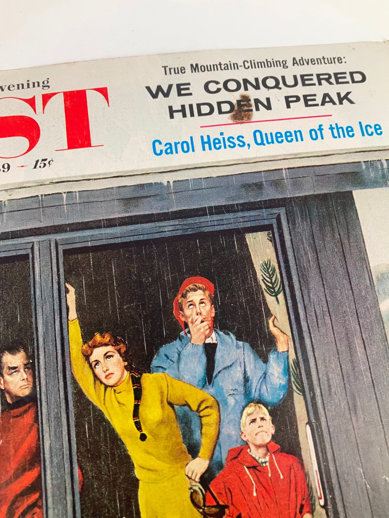 COVER ONLY The Saturday Evening Post January 31 1959 Carol Heiss Queen of Ice