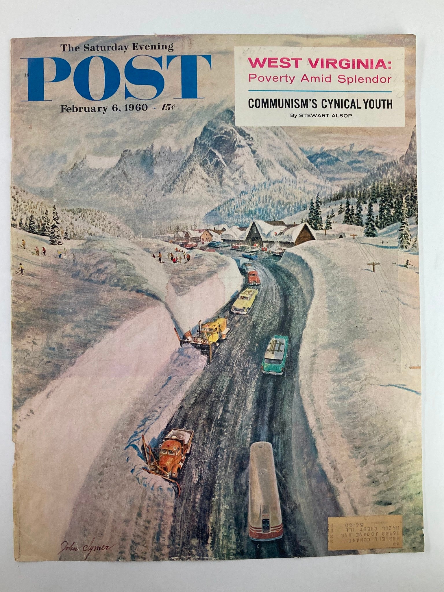 COVER ONLY The Saturday Evening Post February 6 1960 Communism's Clynical Youth