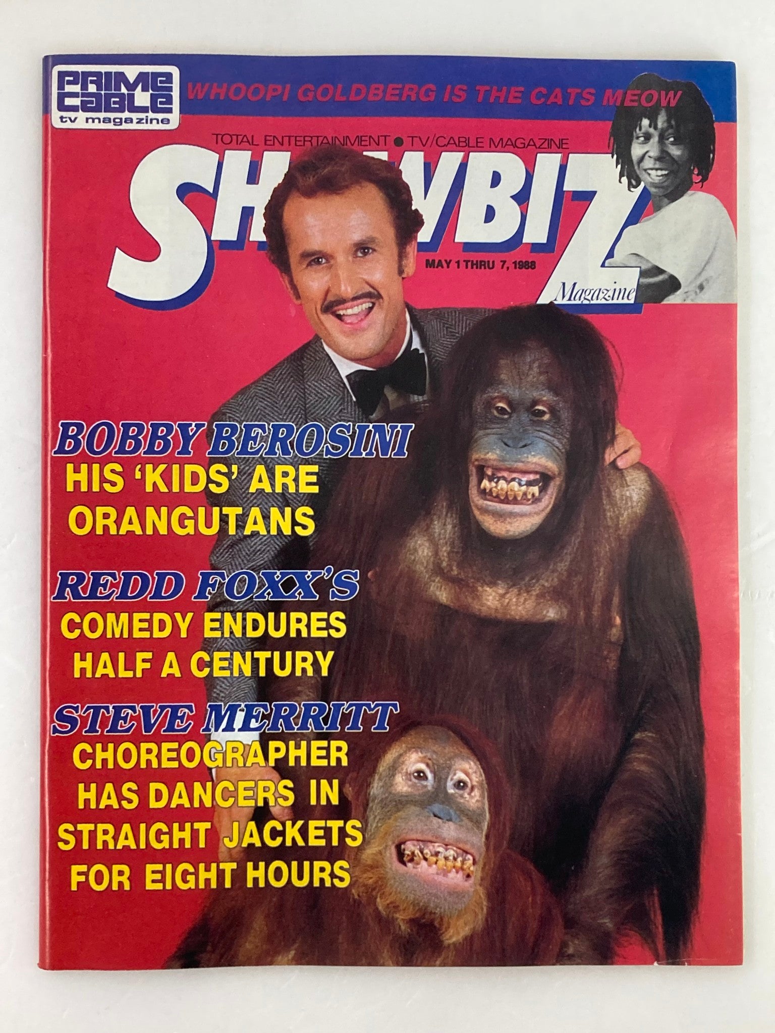 VTG Showbiz Magazine May 1 1988 Bobby Berosini and Redd Foxx No Label