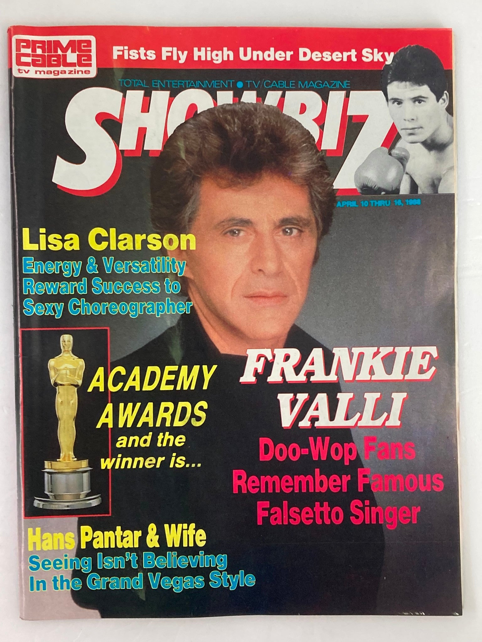 VTG Showbiz Magazine April 10 1988 Frankie Valli & Lisa Clarson No Label