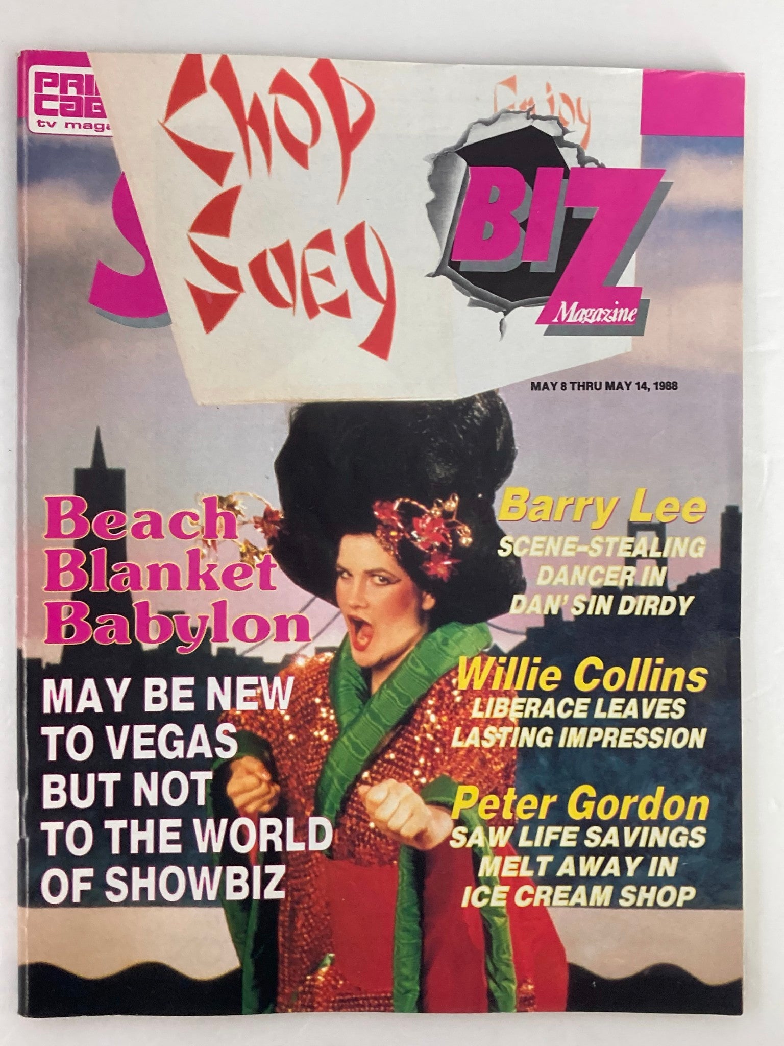 VTG Showbiz Magazine May 8 1988 Barry Lee and Willie Collins No Label