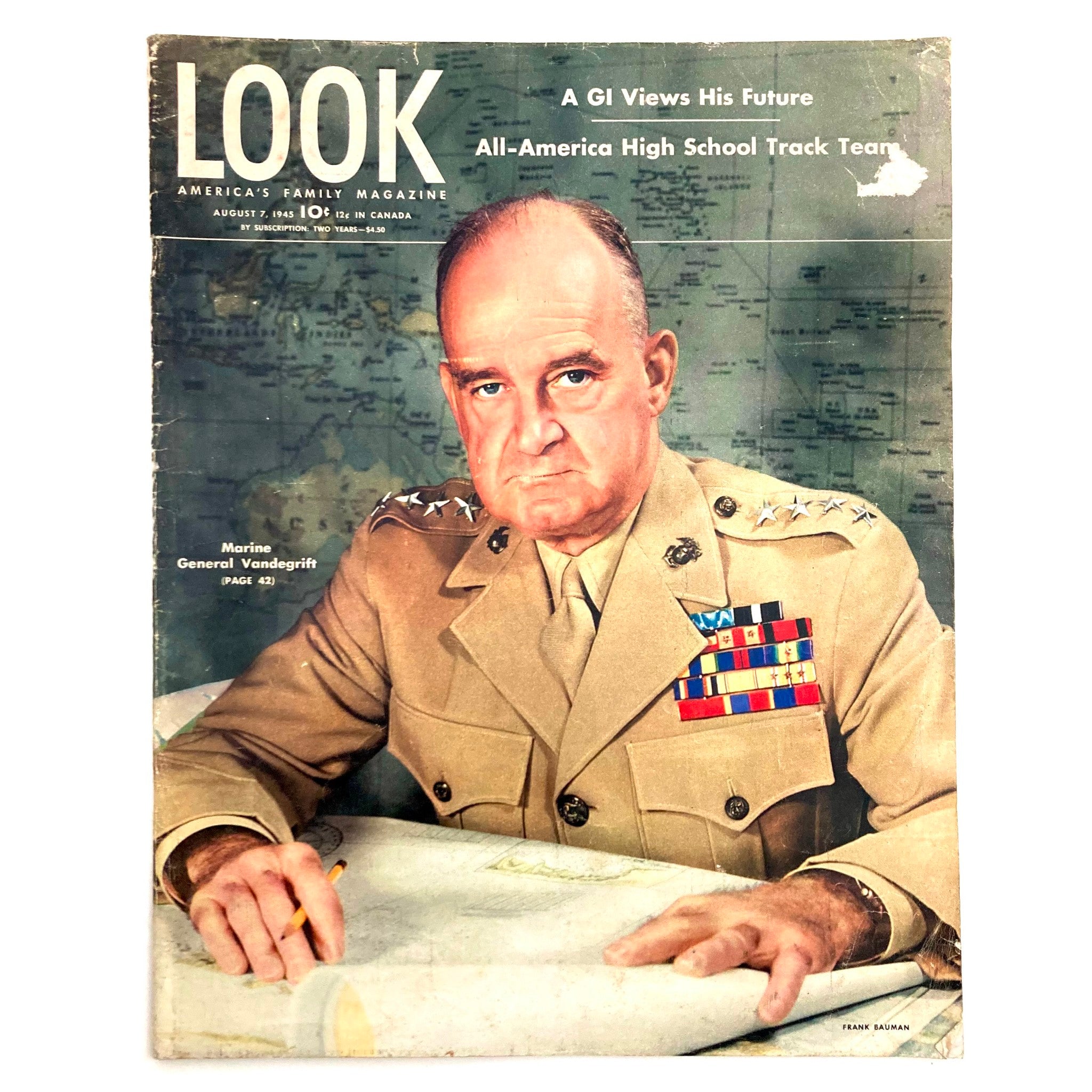 VTG Look Magazine August 7 1945 Marine General Alexander Vandegrift