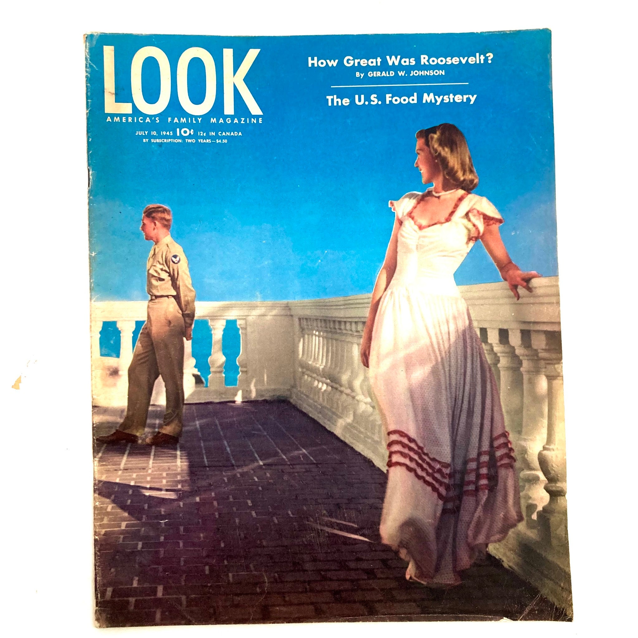 VTG Look Magazine July 10 1945 How Great Was Roosevelt & The U.S. Food Mystery