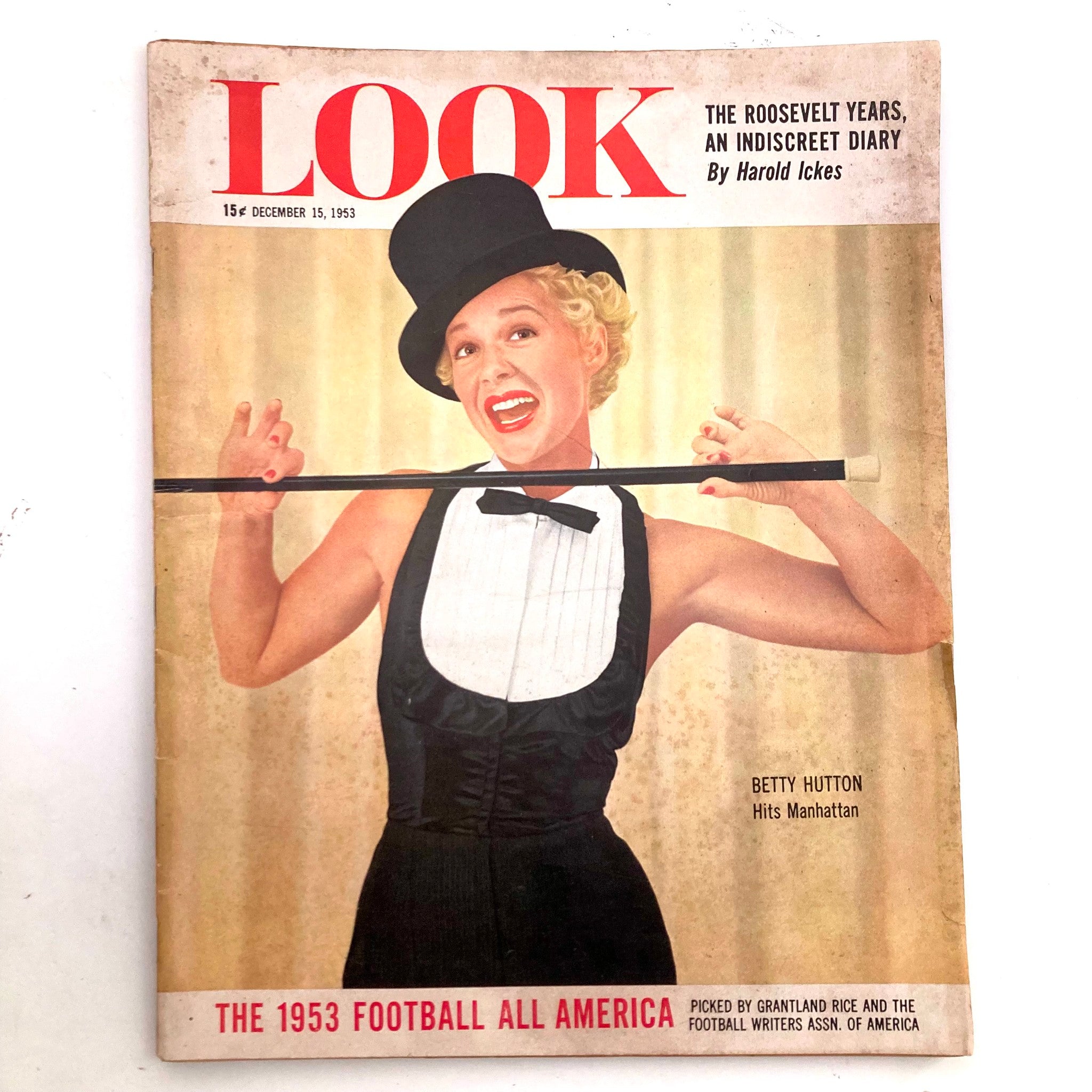 VTG Look Magazine December 15 1953 Betty Hutton Hits Manhattan No Label