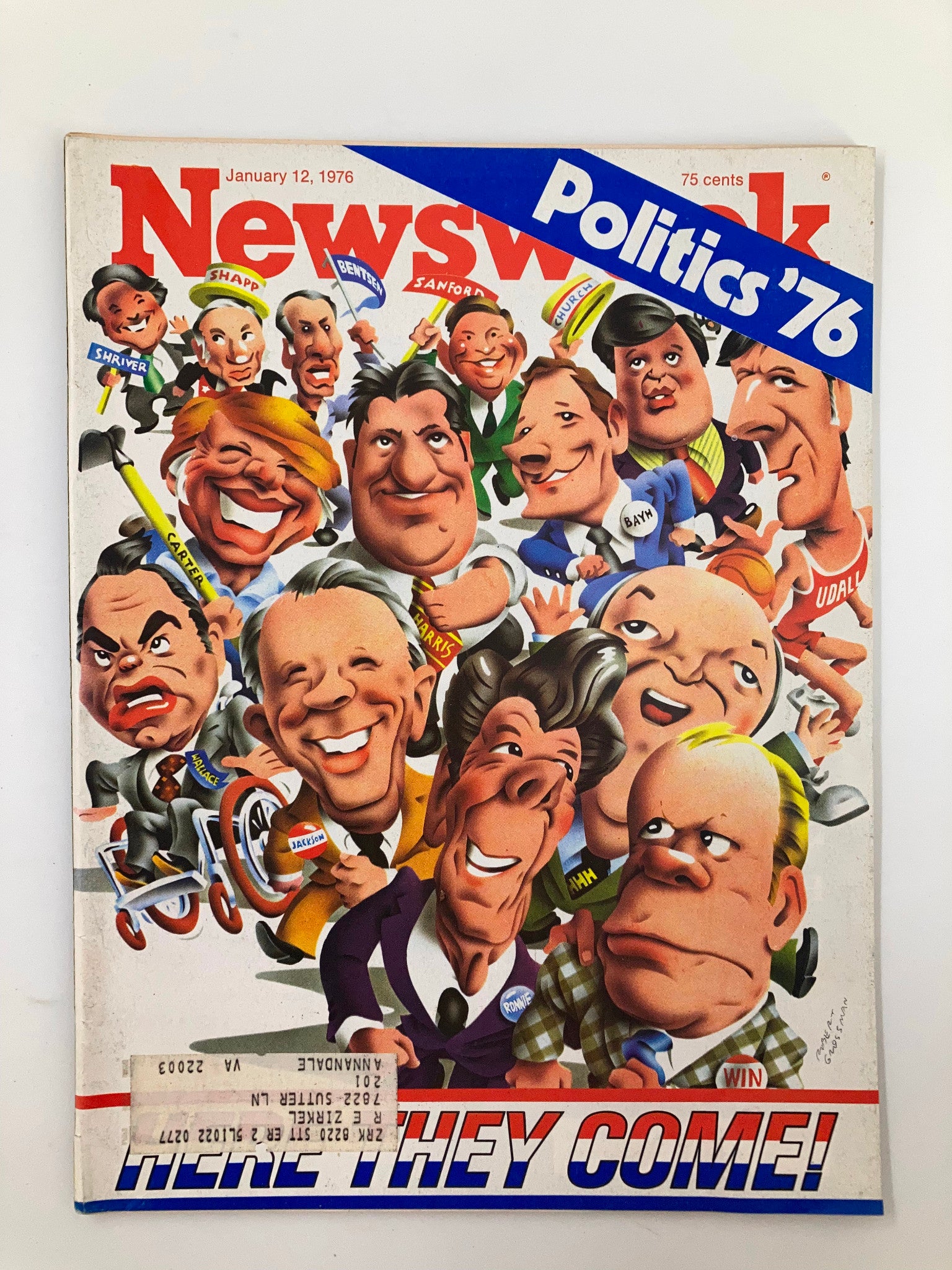 VTG Newsweek Magazine January 12 1976 The Politics Here They Come