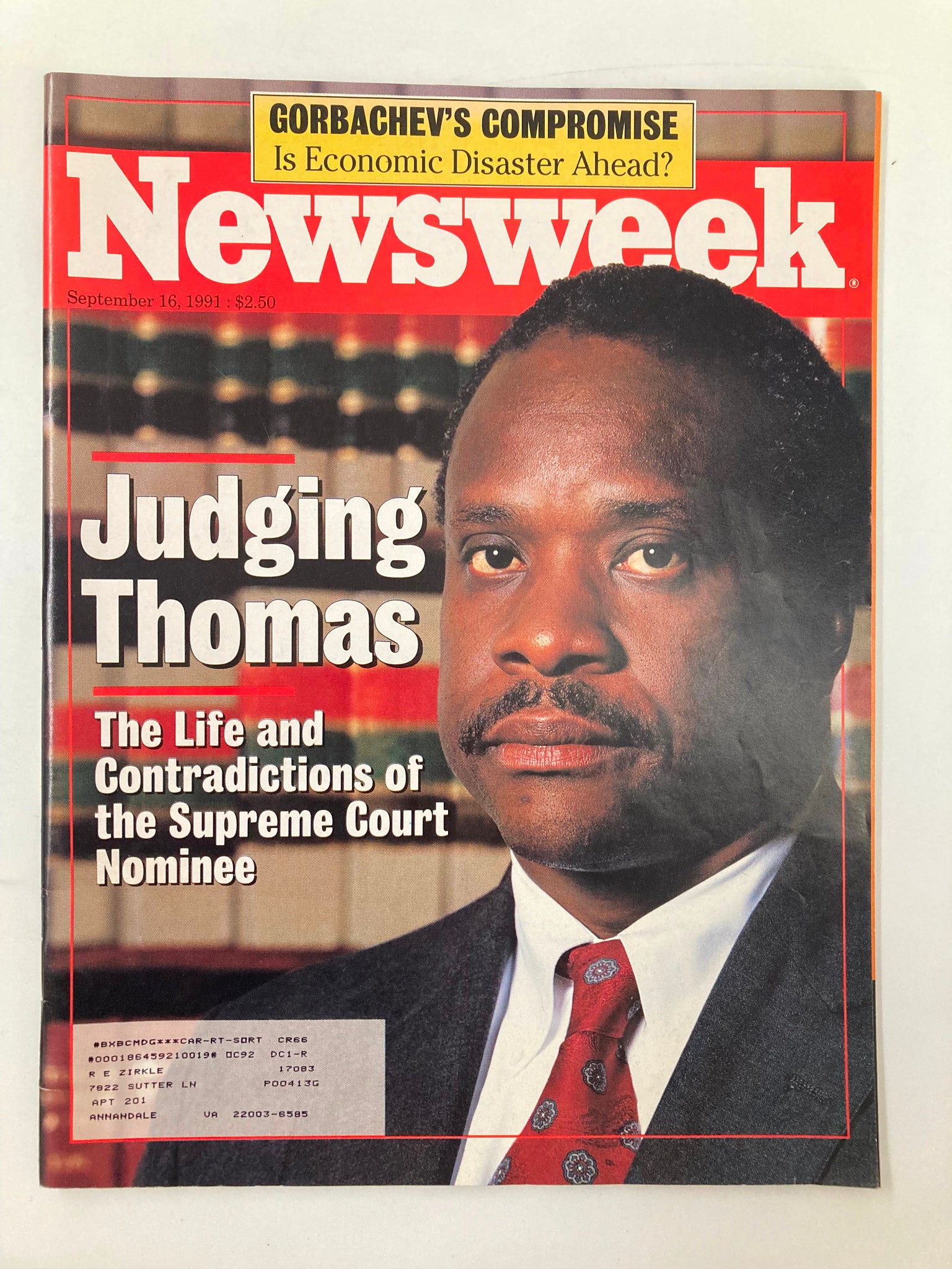 Newsweek Magazine September 16 1991 Judging Thomas The Life & Contradictions VG