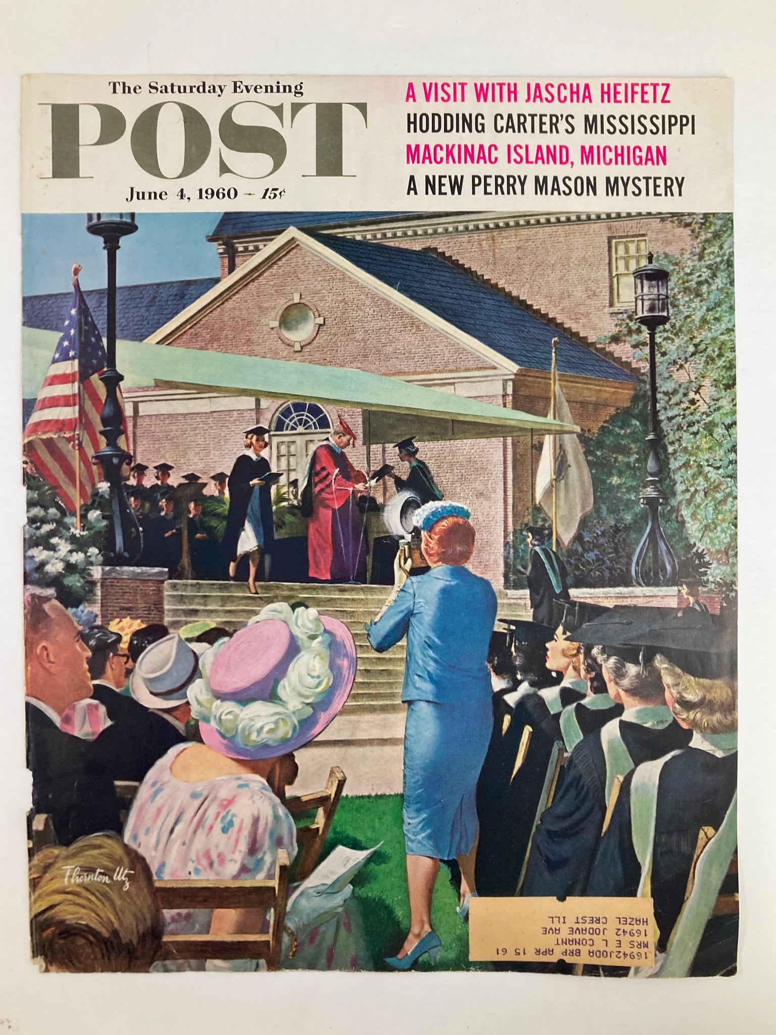 COVER ONLY The Saturday Evening Post June 4 1960 A Visit with Jasscha Heifetz