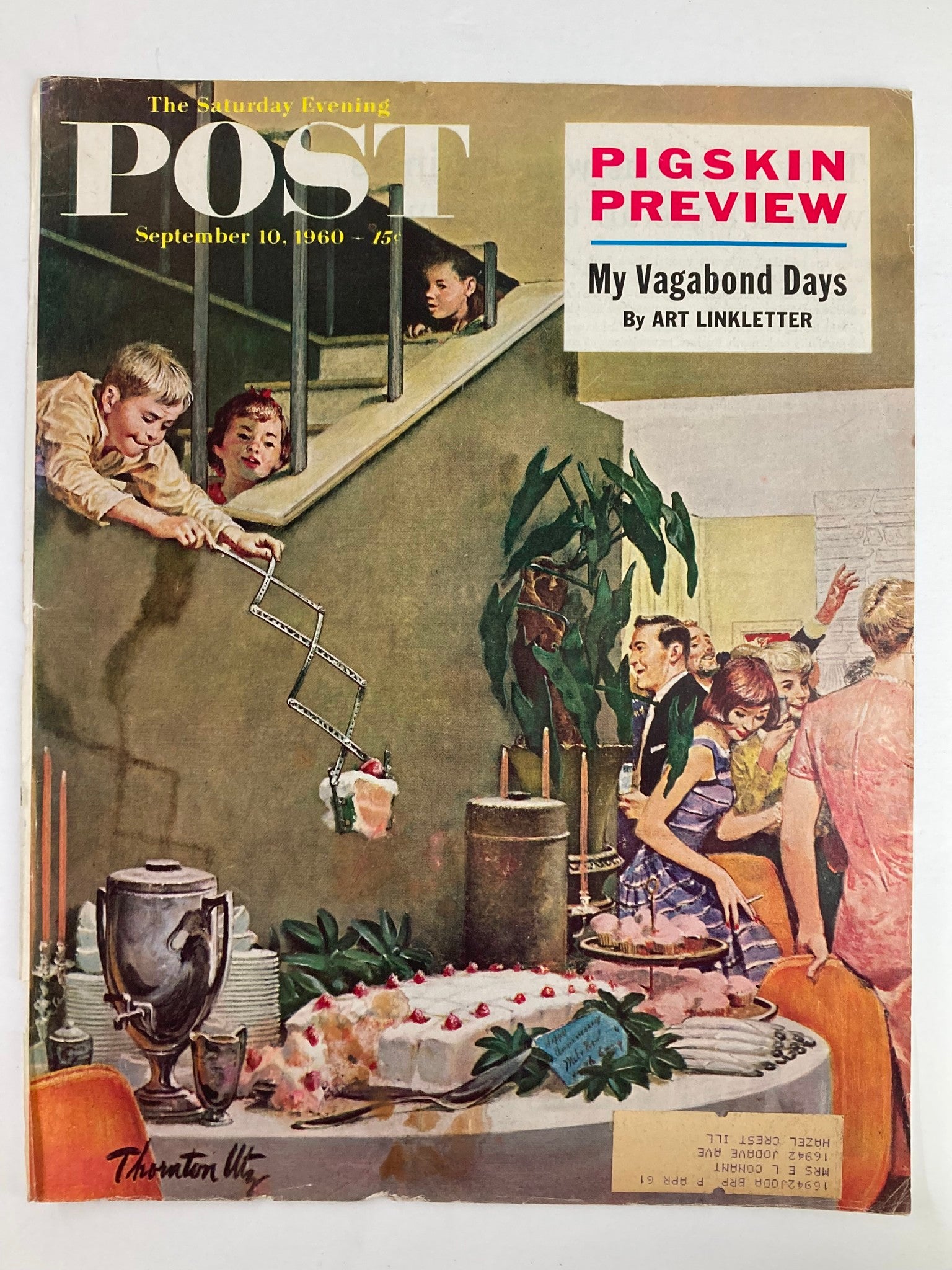 COVER ONLY The Saturday Evening Post September 10 1960 My Vagabond Days