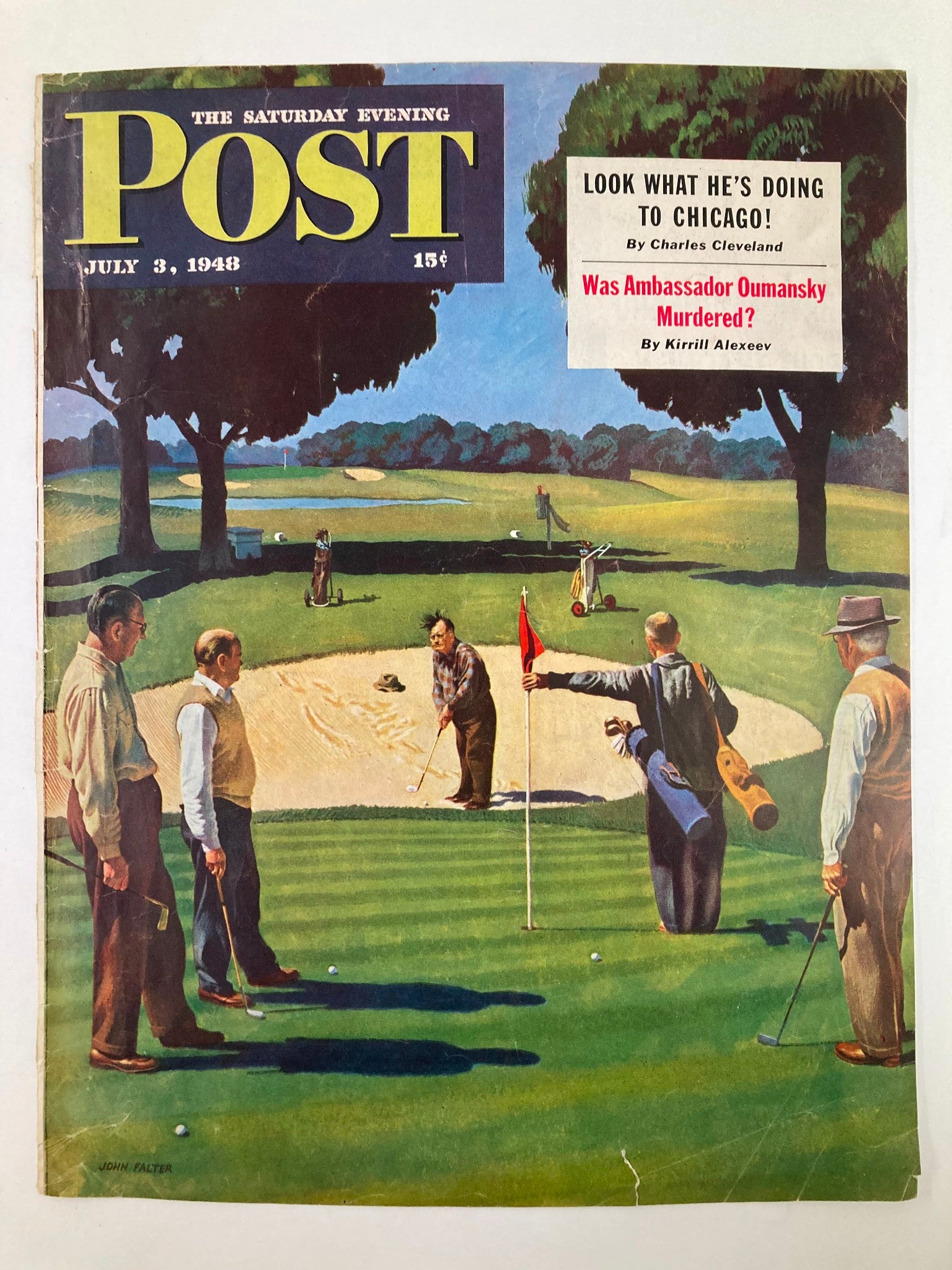 COVER ONLY The Saturday Evening Post July 3 1948 Konstantin Umansky No Label