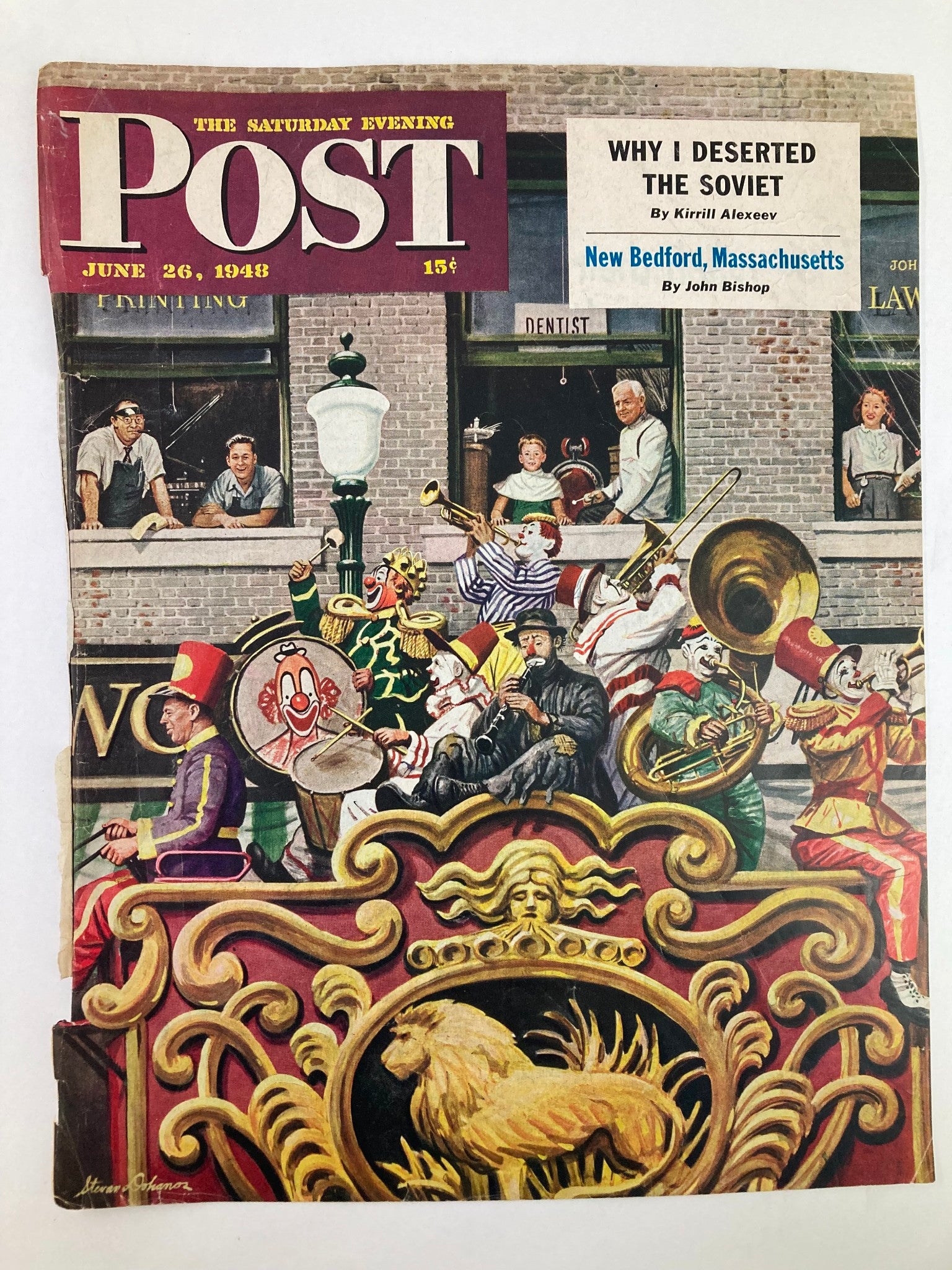 COVER ONLY The Saturday Evening Post June 16 1948 Bedford Massachusetts No Label