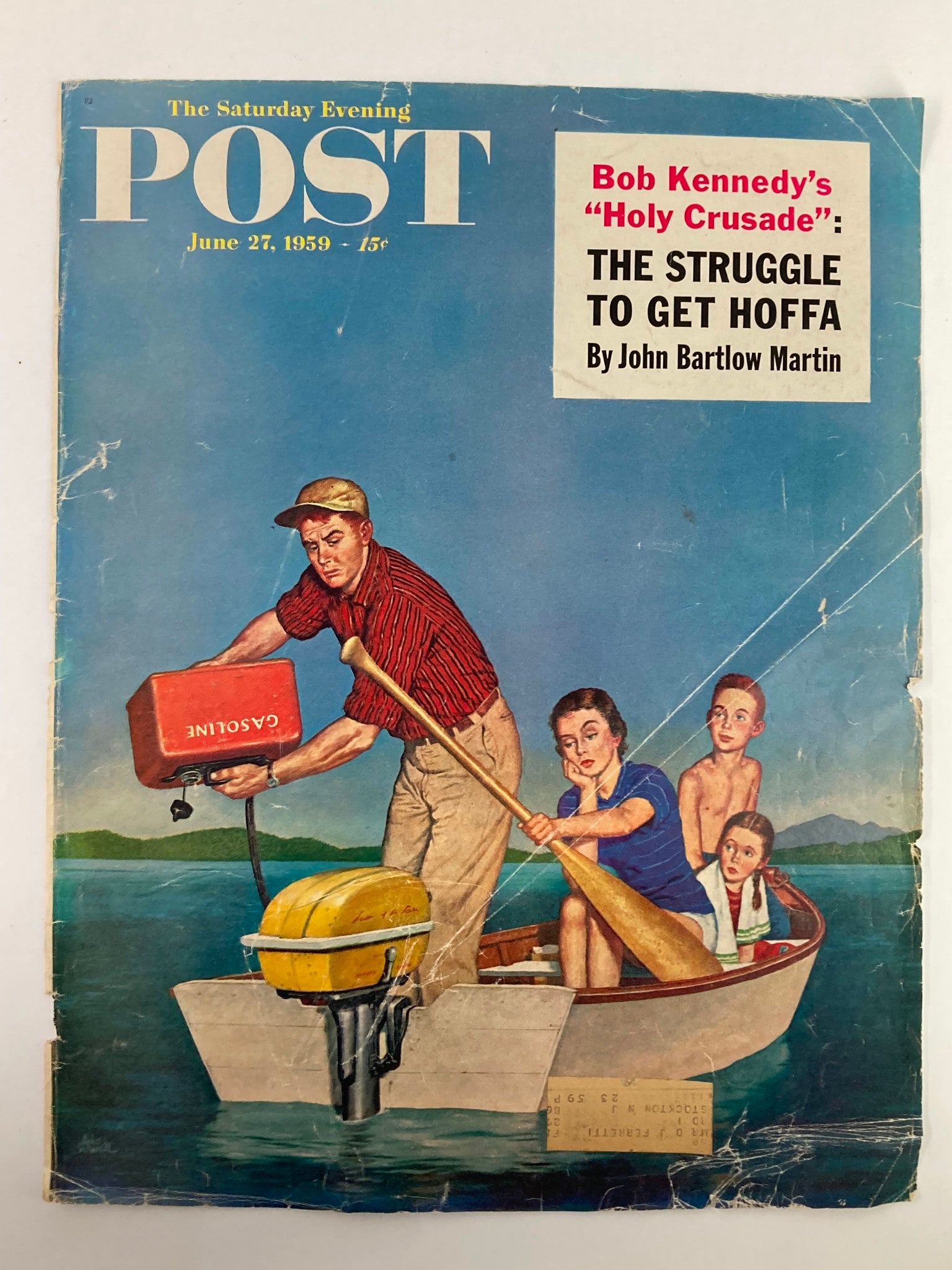 COVER ONLY The Saturday Evening Post June 27 1959 Bob Kennedy's "Holy Crusade"