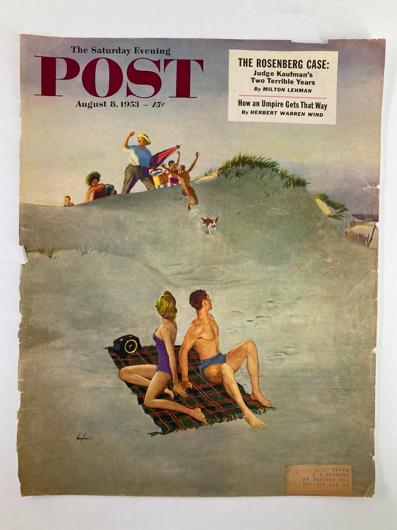 COVER ONLY The Saturday Evening Post August 8 1953 The Rosenberg Case