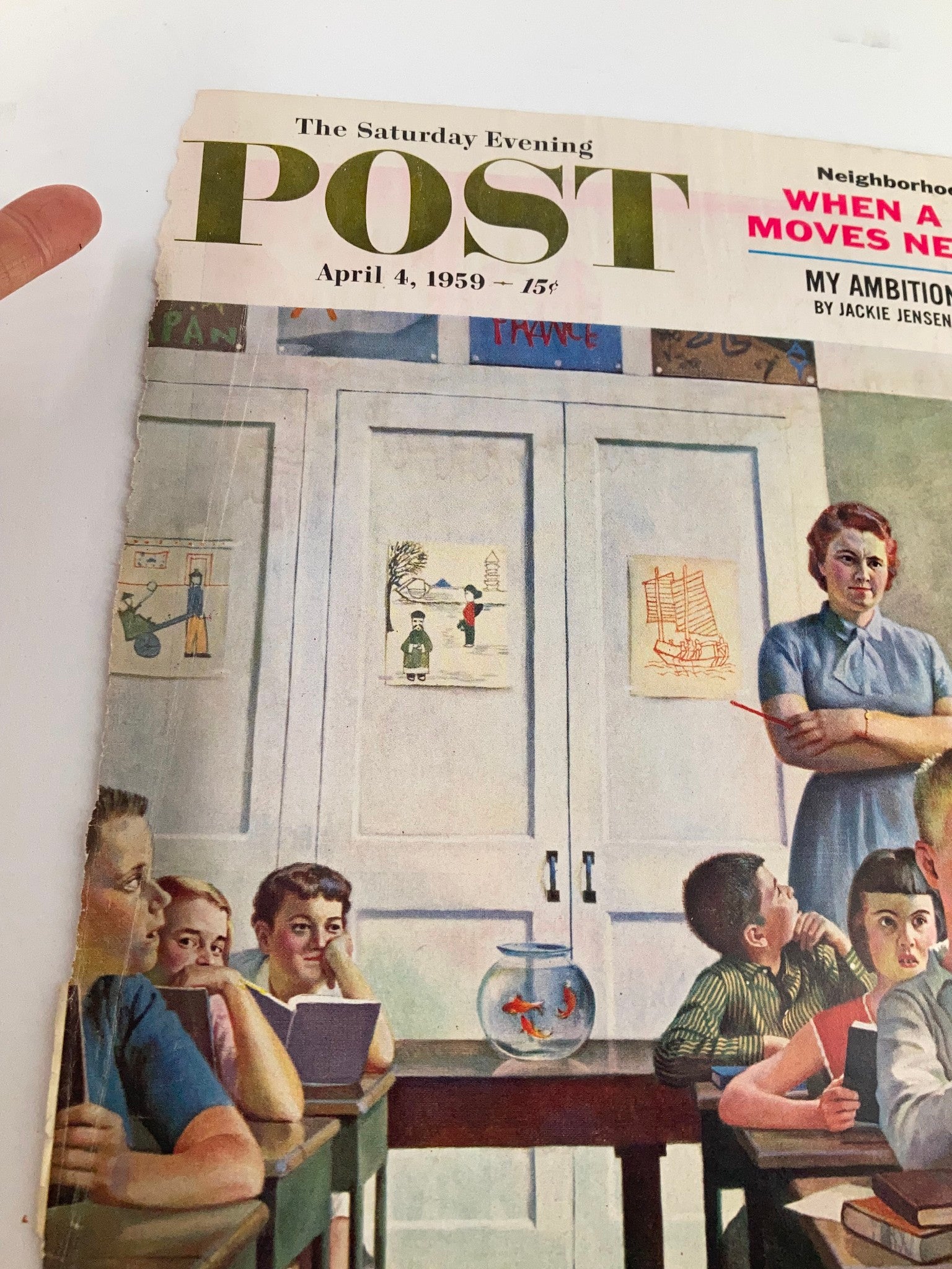COVER ONLY The Saturday Evening Post April 4 1959 My Ambition Is To Quit
