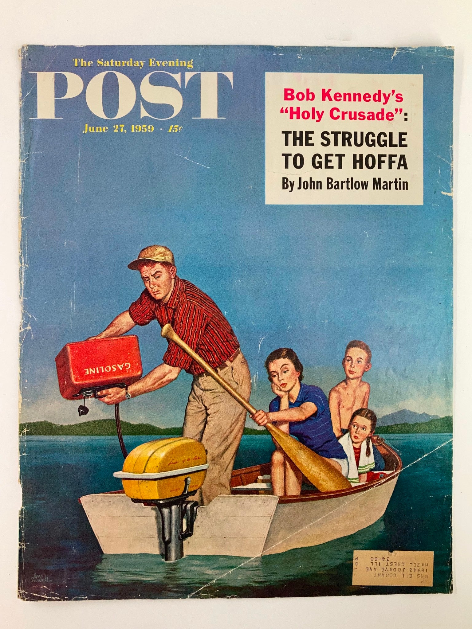 COVER ONLY The Saturday Evening Post June 27 1959 The Struggle To Get Hoffa