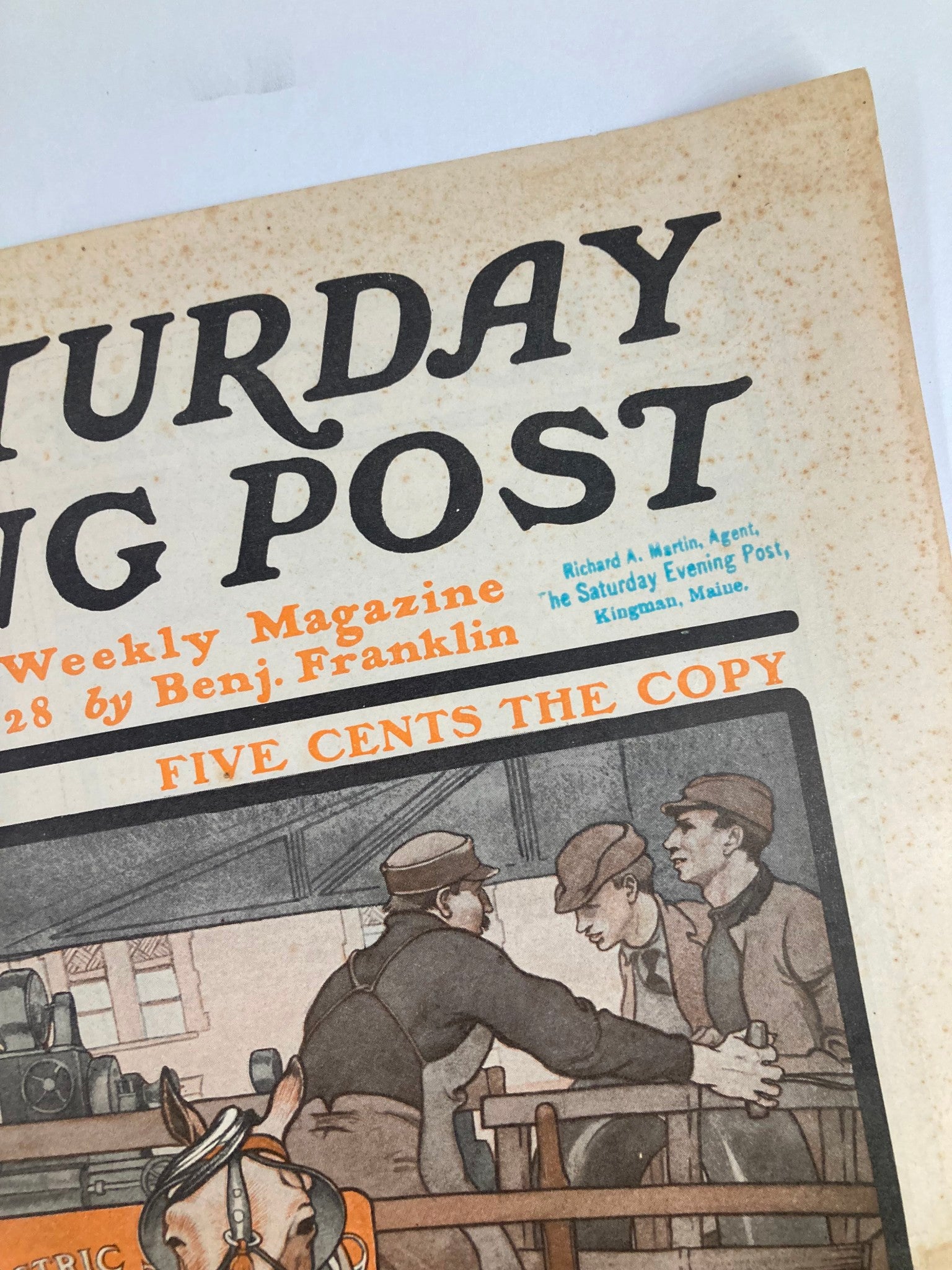 COVER ONLY The Saturday Evening Post May 14 1904 Beginning The Buccaneers