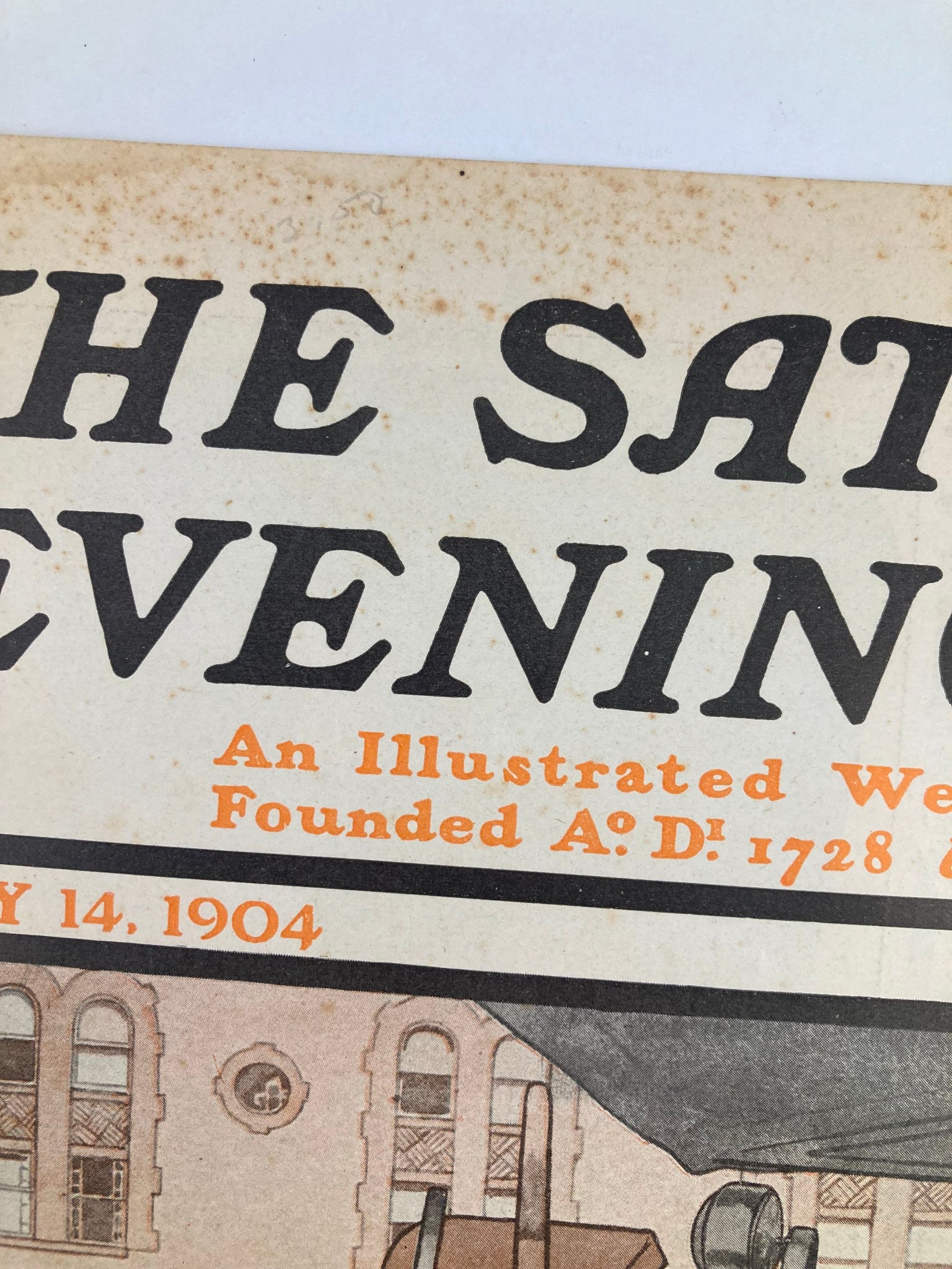 COVER ONLY The Saturday Evening Post May 14 1904 Beginning The Buccaneers