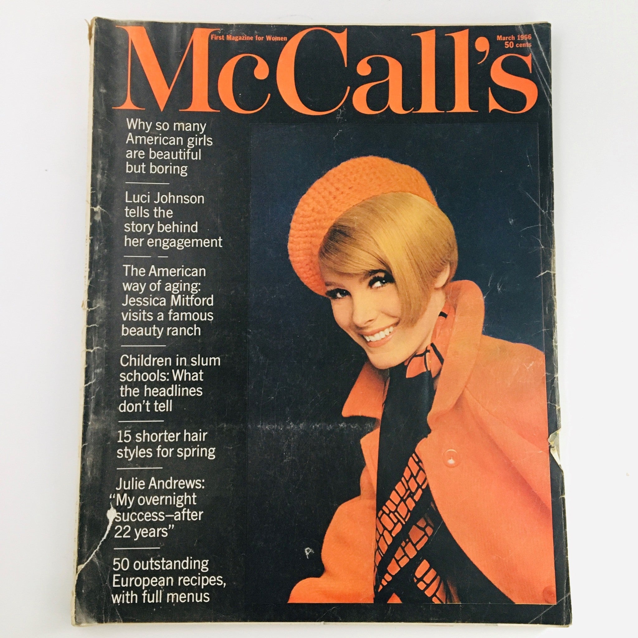 McCall's Magazine March 1966 Luci Johnson & Julie Andrews & Jessica Mitford