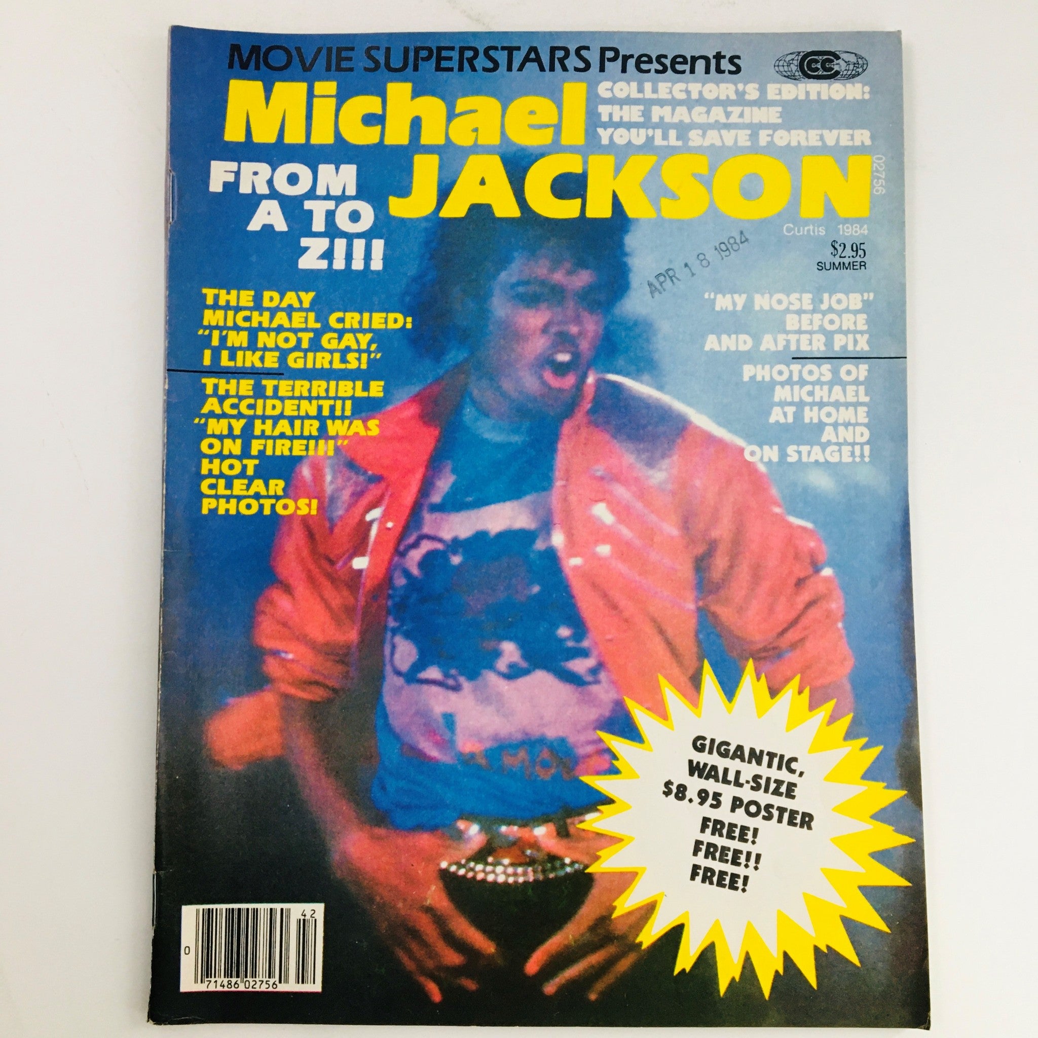 Movie Superstars Presents Summer 1984 Collector's Edition Michael Jackson Photos