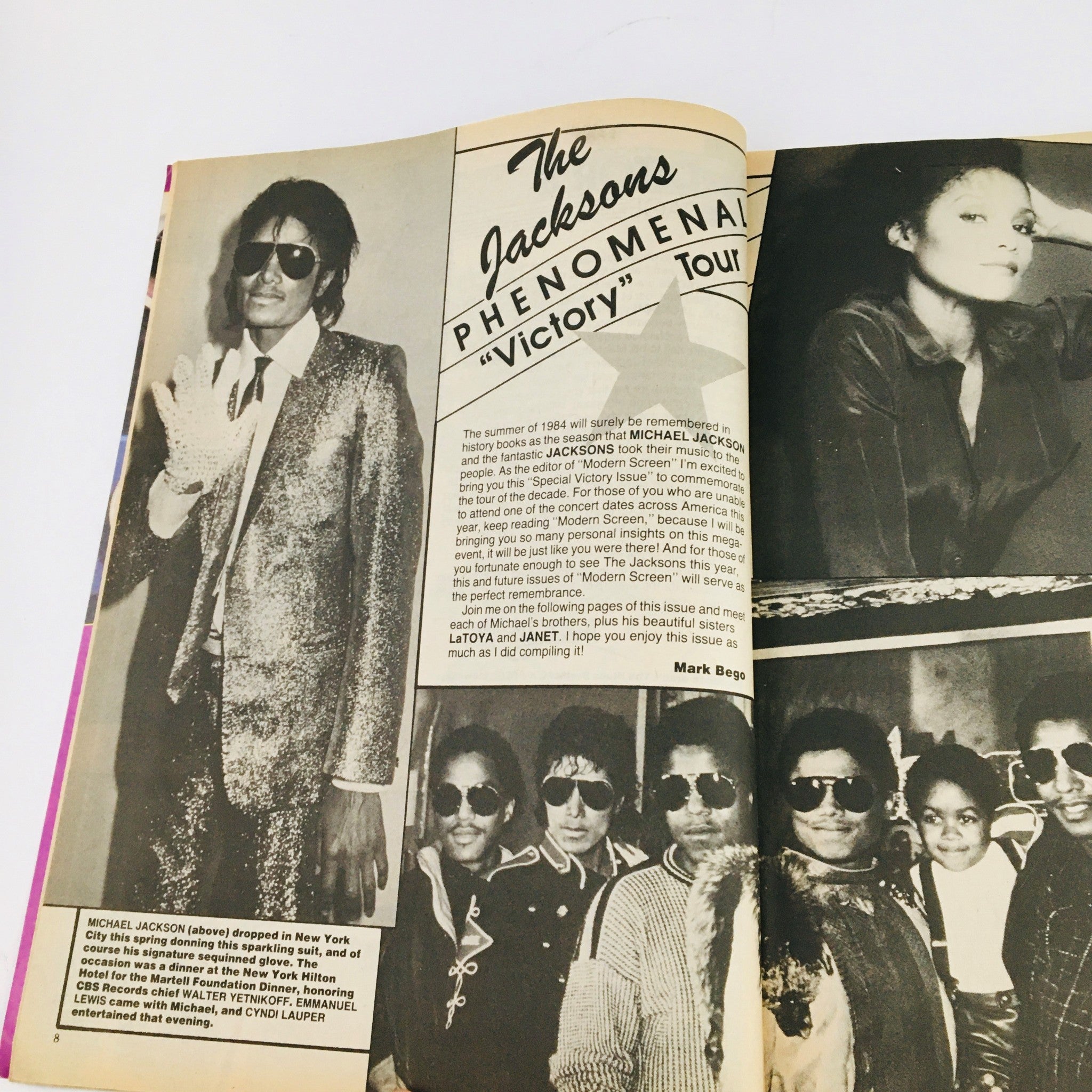 Modern Screen Magazine November 1984 Michael Jackson, The Jacksons Victory Issue