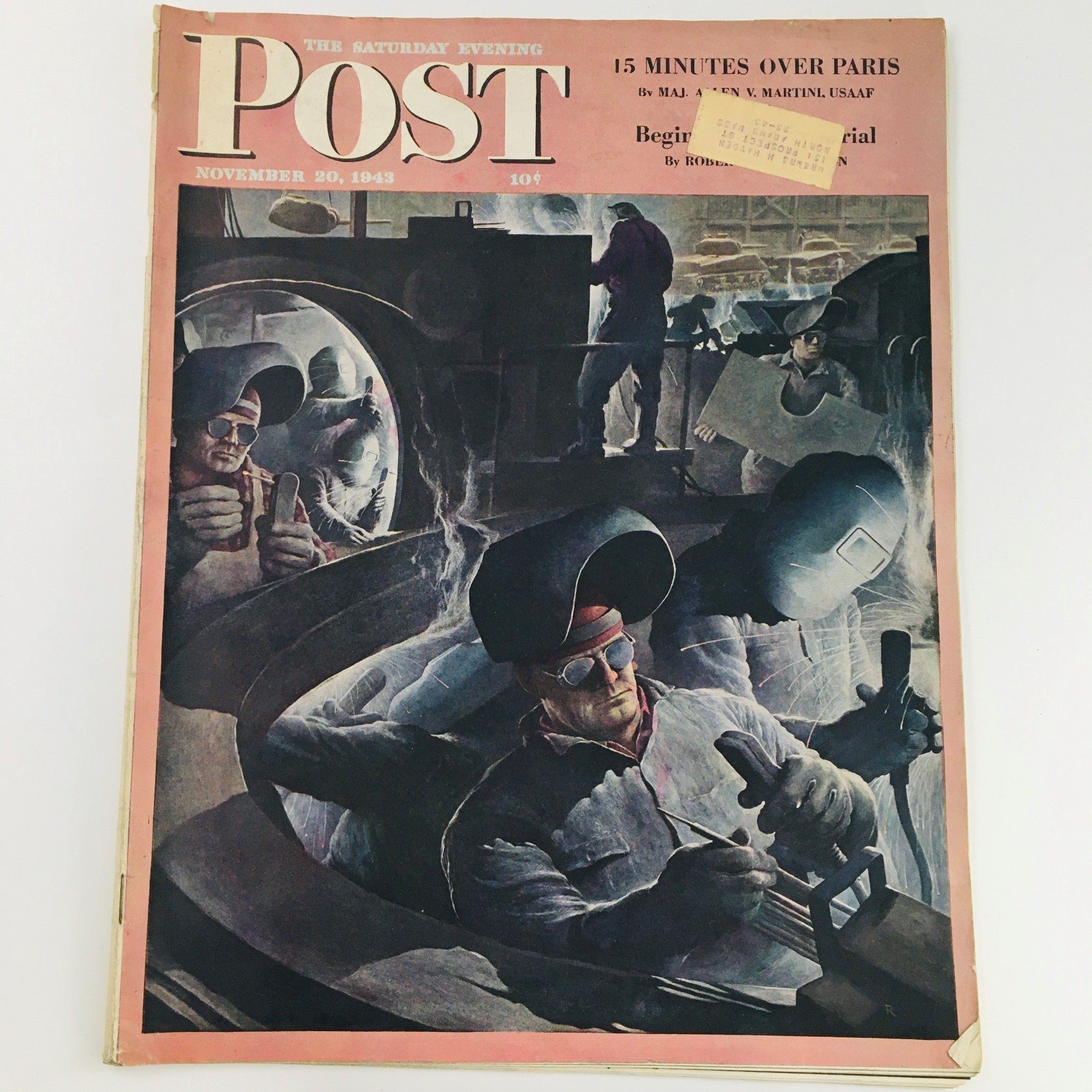 The Saturday Evening Post November 20 1943 Canton Ohio Football & George Meany