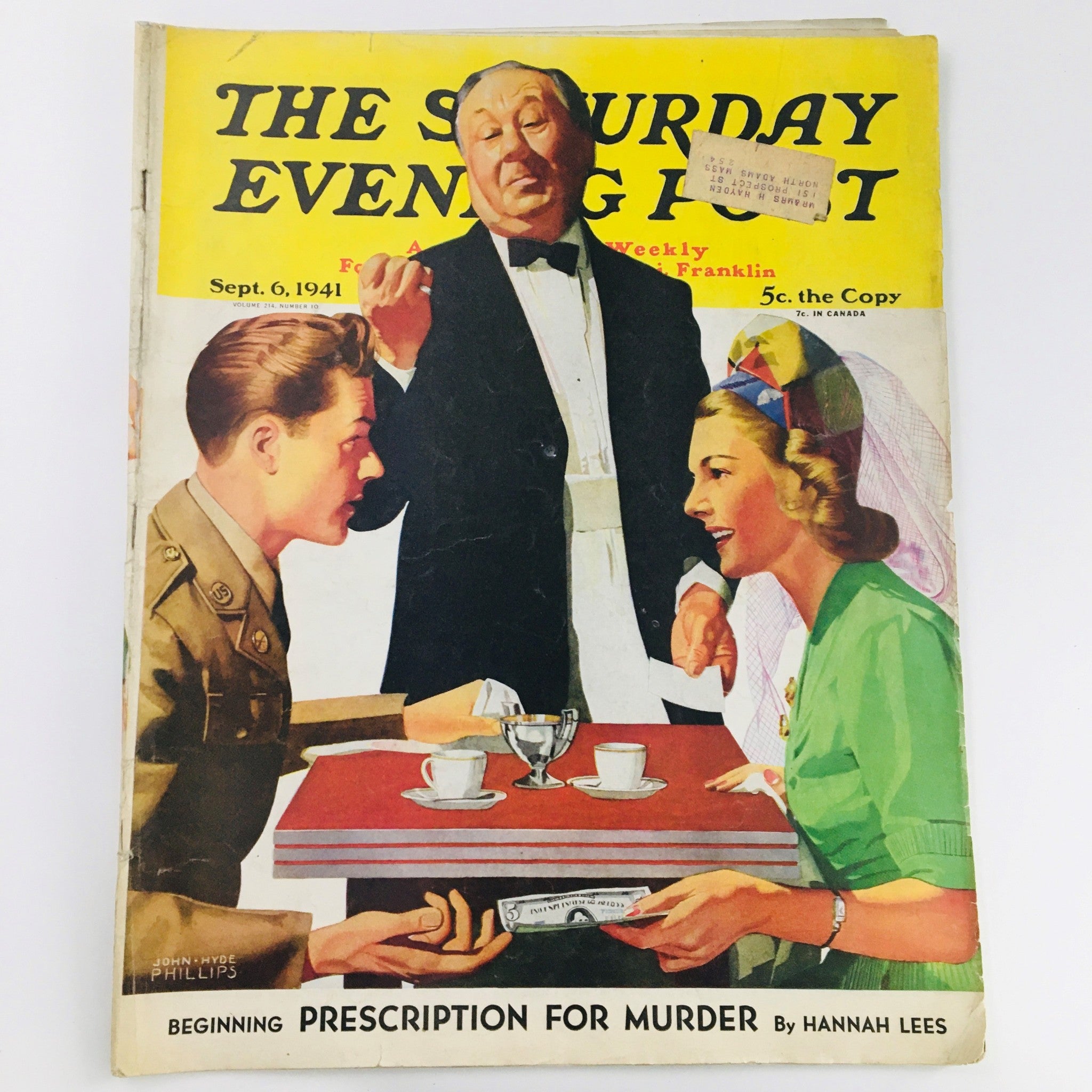 The Saturday Evening Post September 6 1941 Illustration Cover John Hyde Phillips