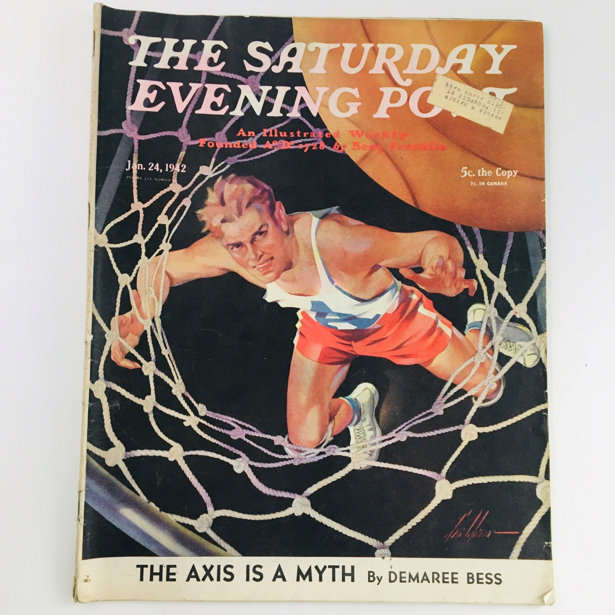 The Saturday Evening Post January 42 1942 The Axis Is A Myth by Demaree Bess