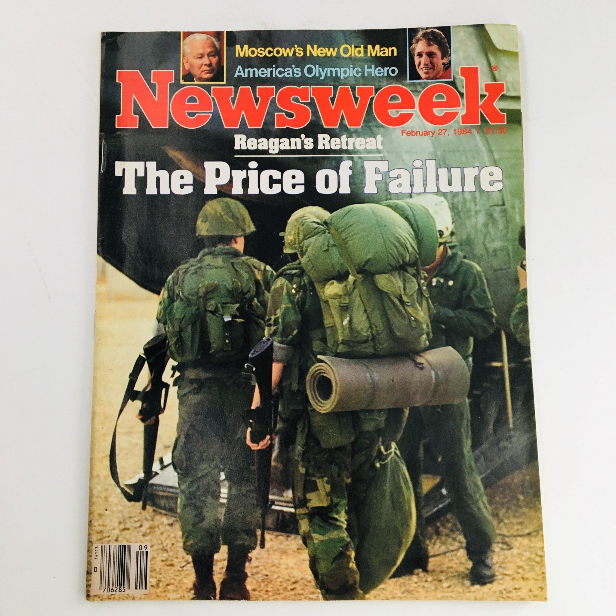 Newsweek Magazine February 27 1984 Ronald Reagan's Retreat, The Price of Failure