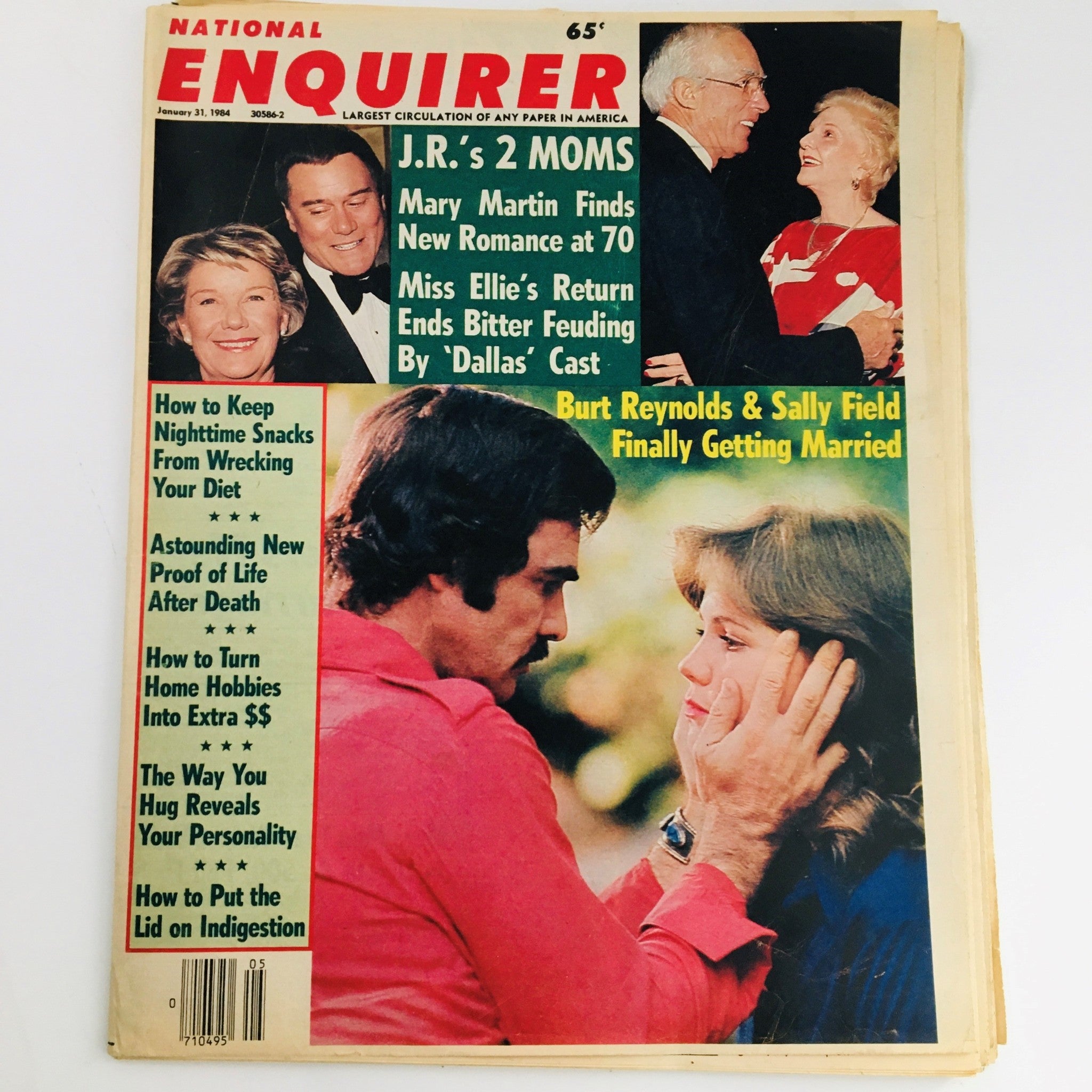 National Enquirer Magazine January 31 1984 Burt Reynolds & Sally Field Feature