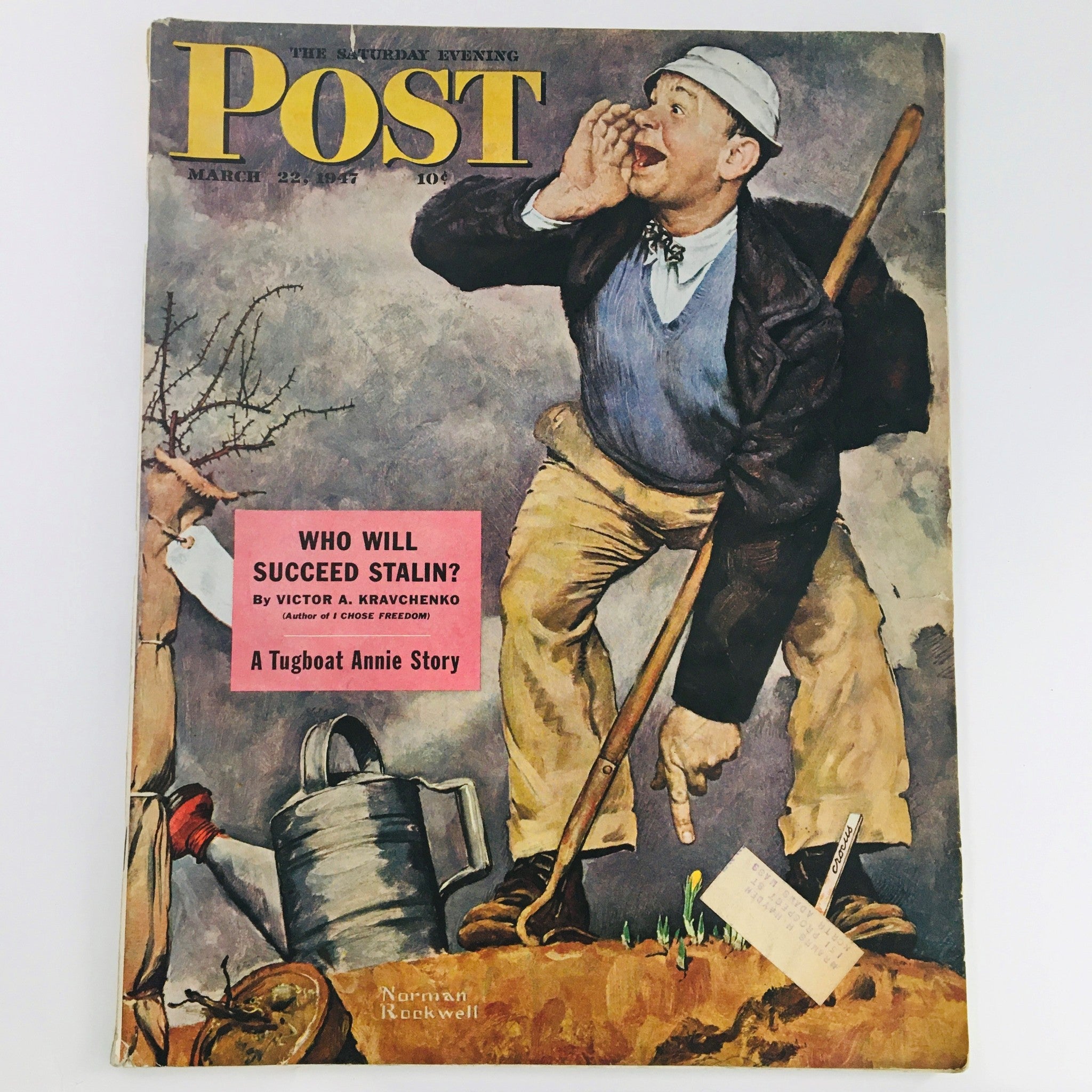 The Saturday Evening Post March 22 1947 Illustration Cover by Norman Rockwell