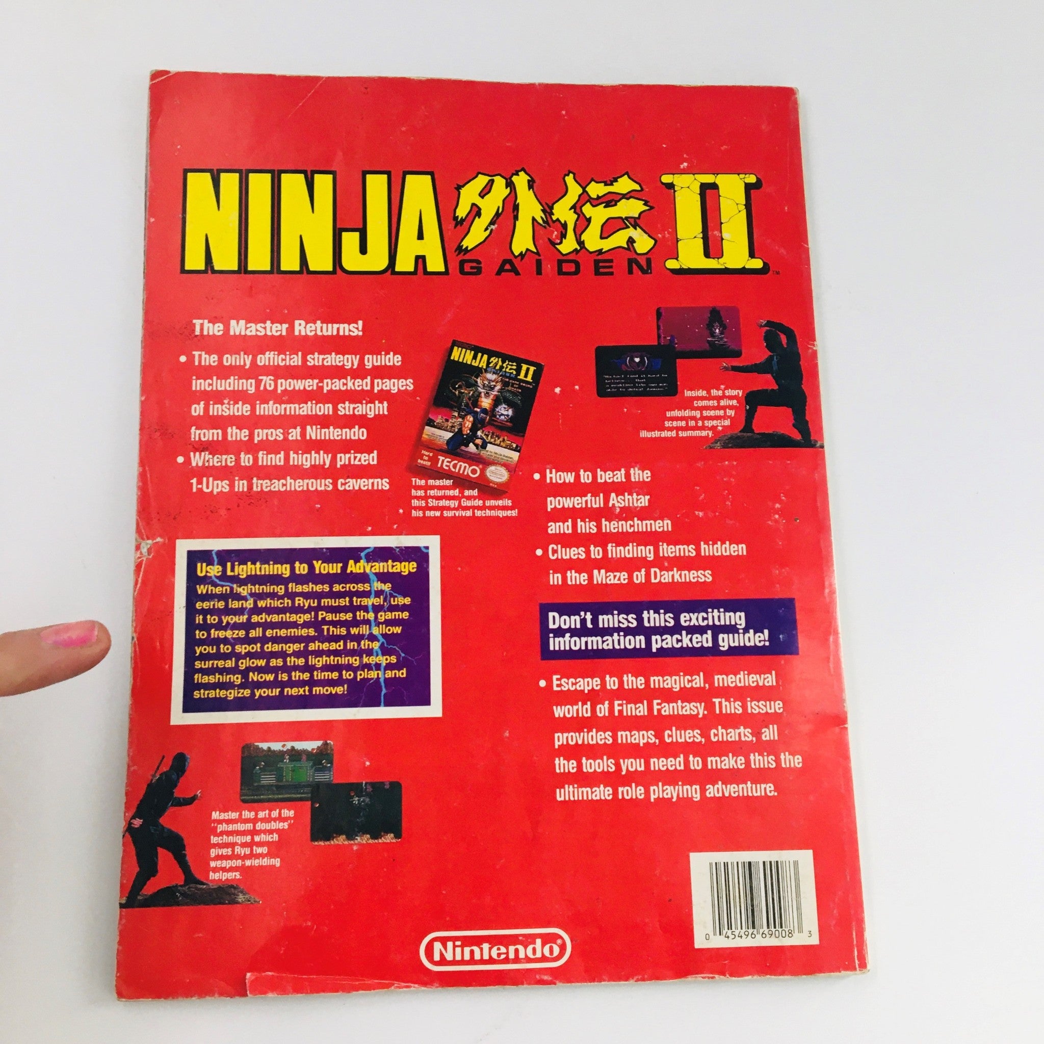 Nintendo Power Magazine 1990 Strategy Guide Ninja Gaiden II & The Dragon Ninja