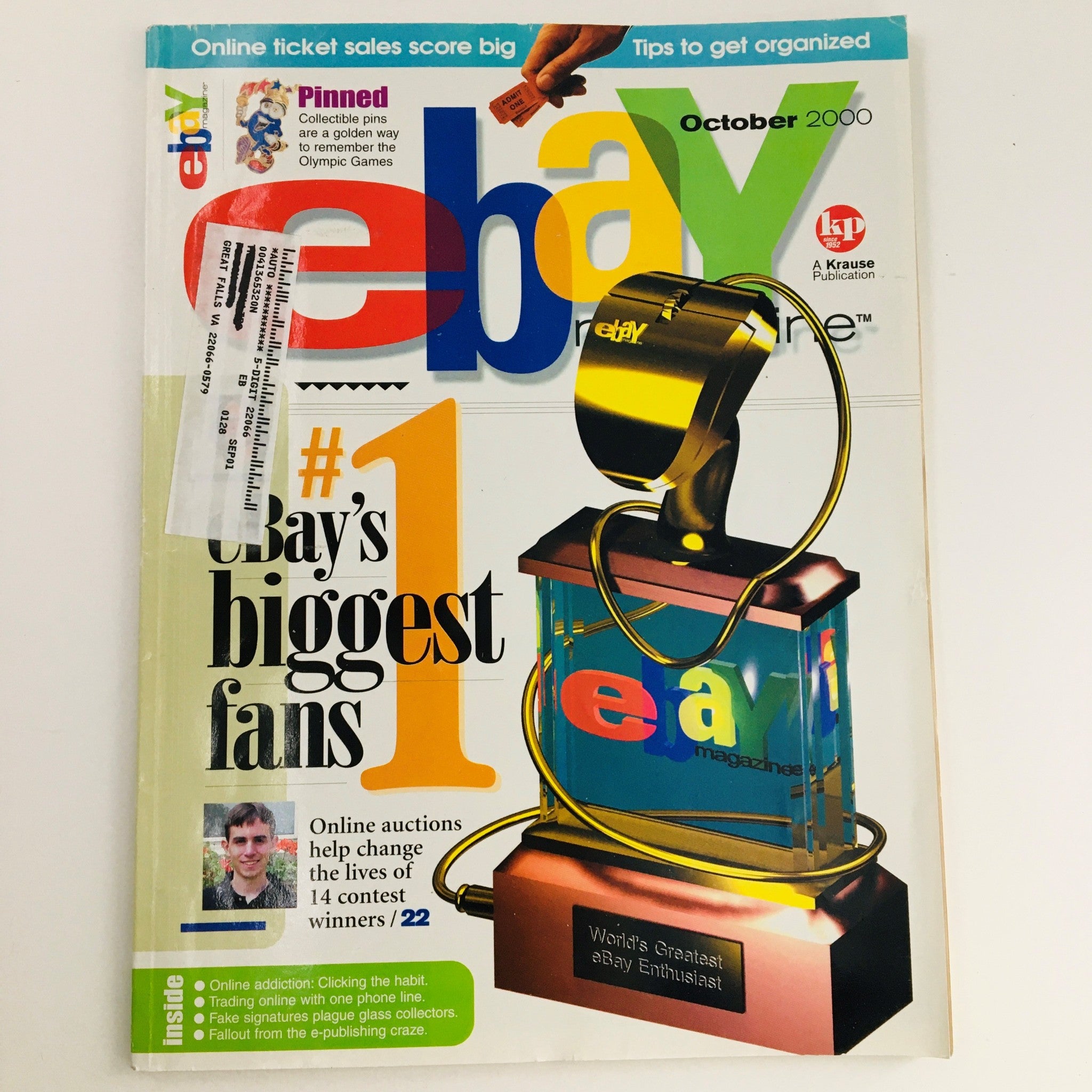 eBay Magazine October 2000 Online Auctions Change Lives & eBay Enthusiast