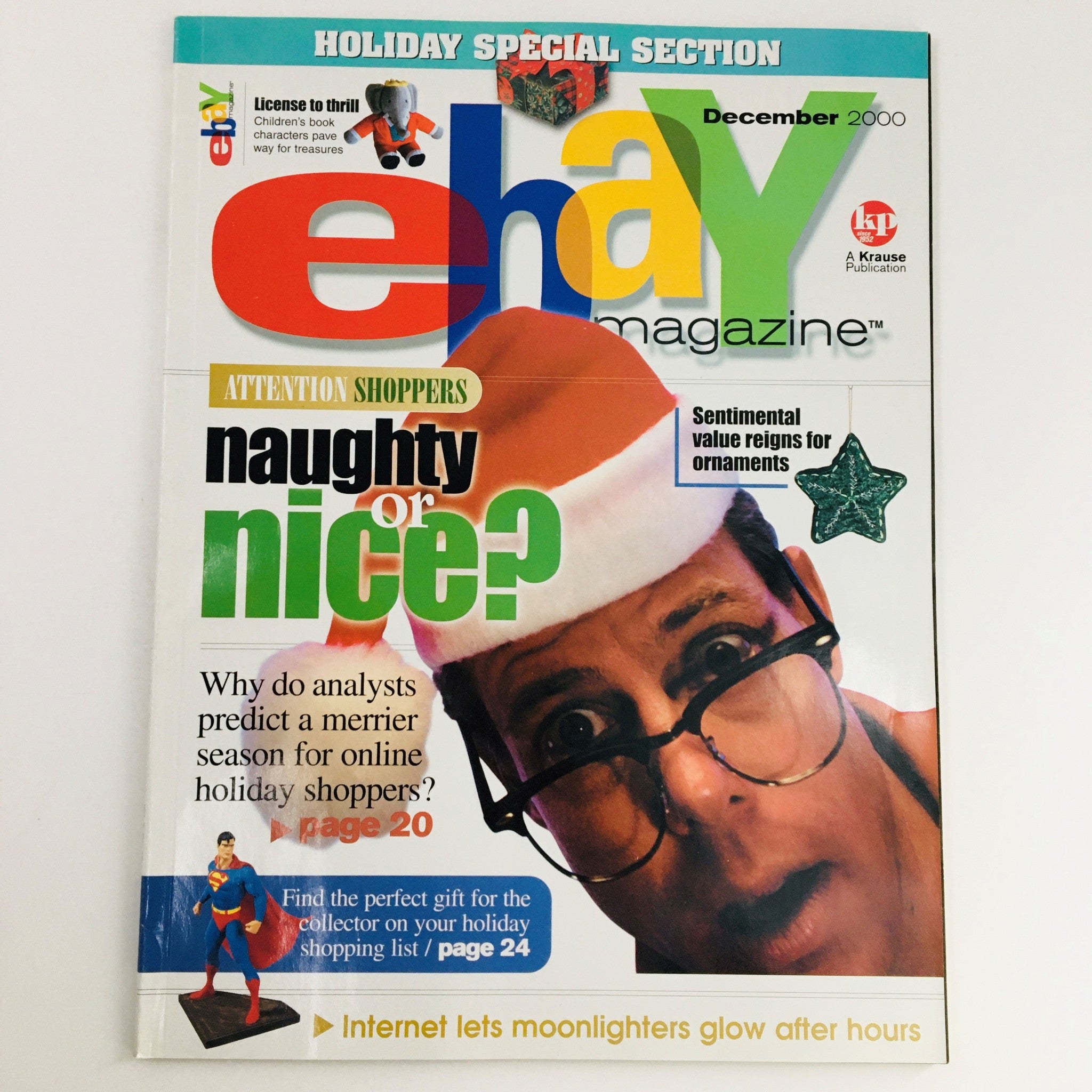 eBay Magazine December 2000 Internet Lets Moonlighters Glow After Hours, VG