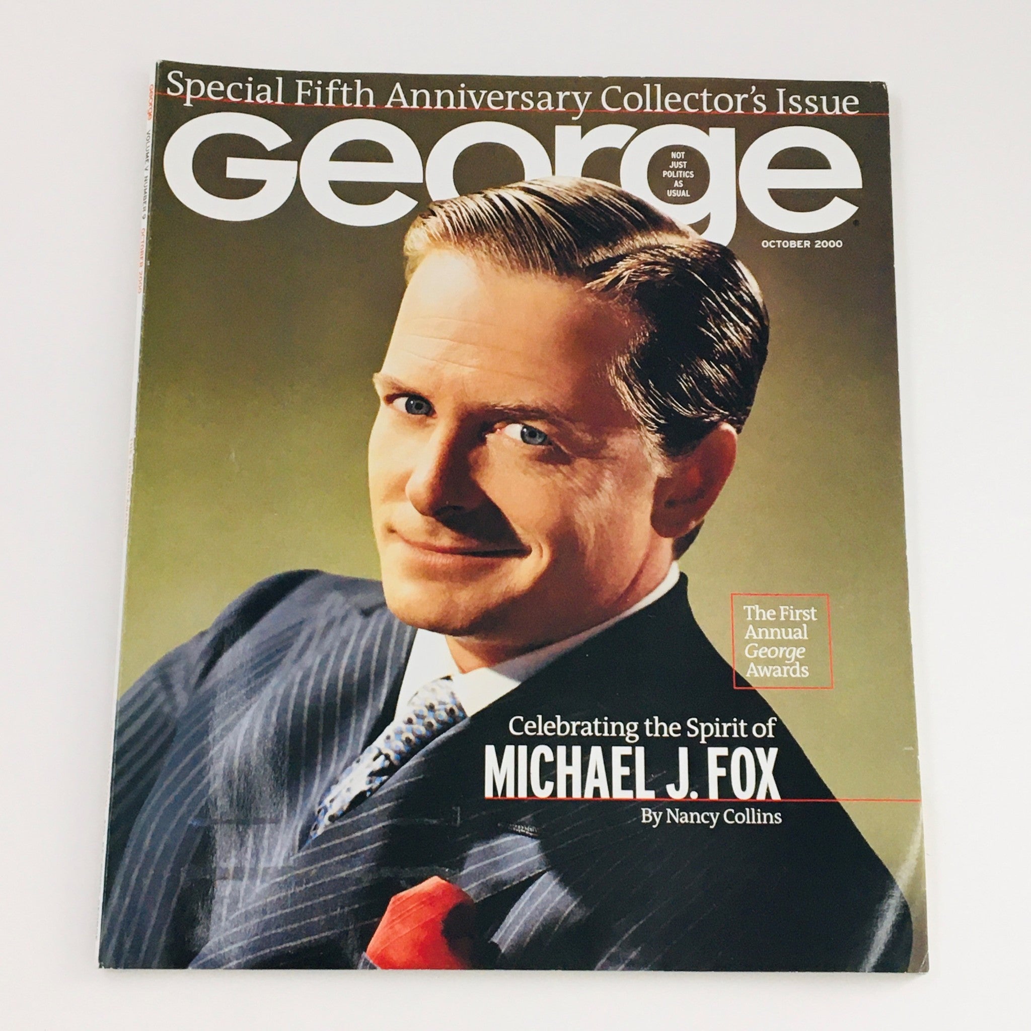 George Magazine October 2000 Celebrating The Spirit of Michael J. Fox by Nancy C