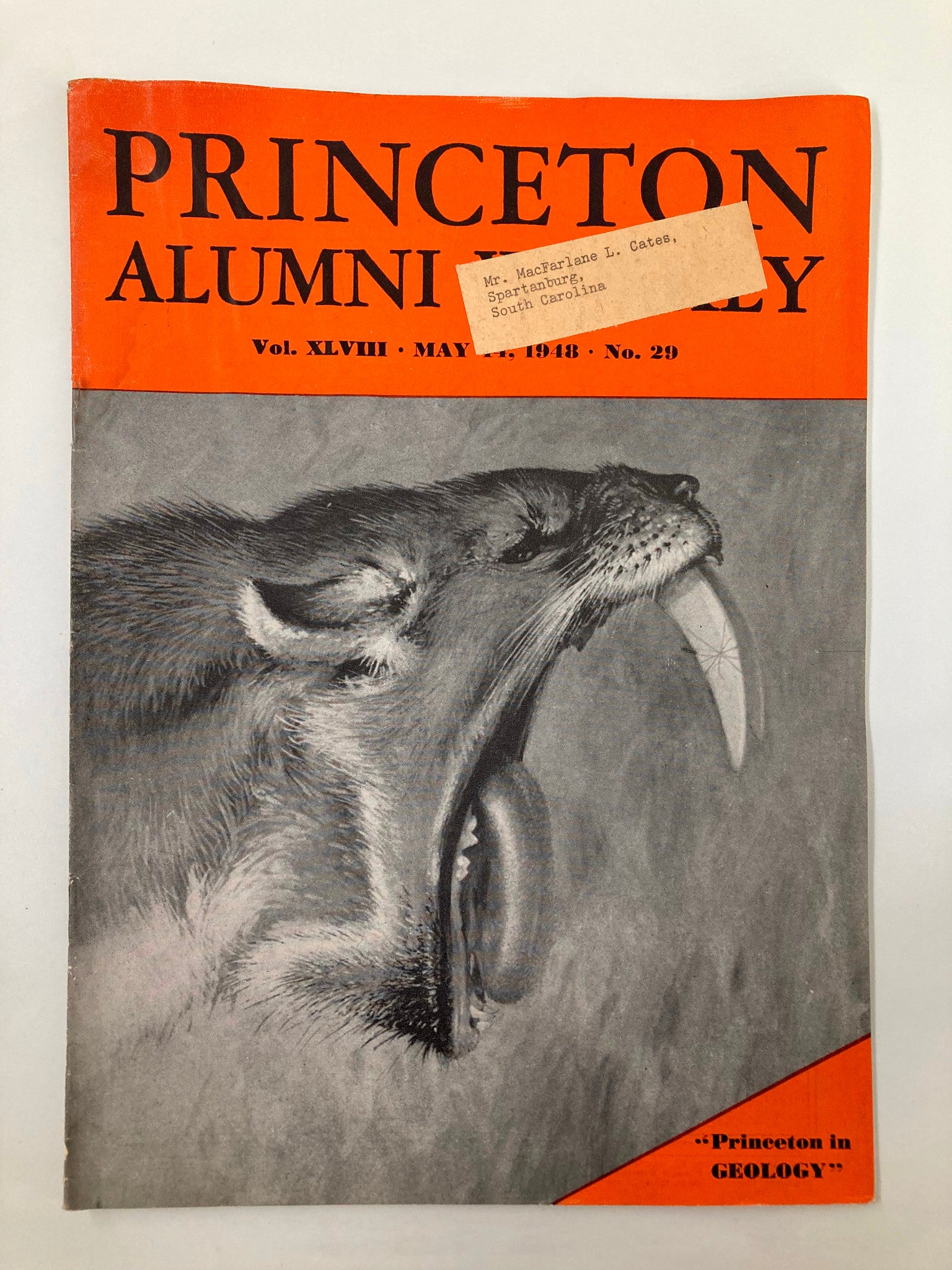 VTG Princeton Alumni Weekly May 14 1948 The Princeton in Geology