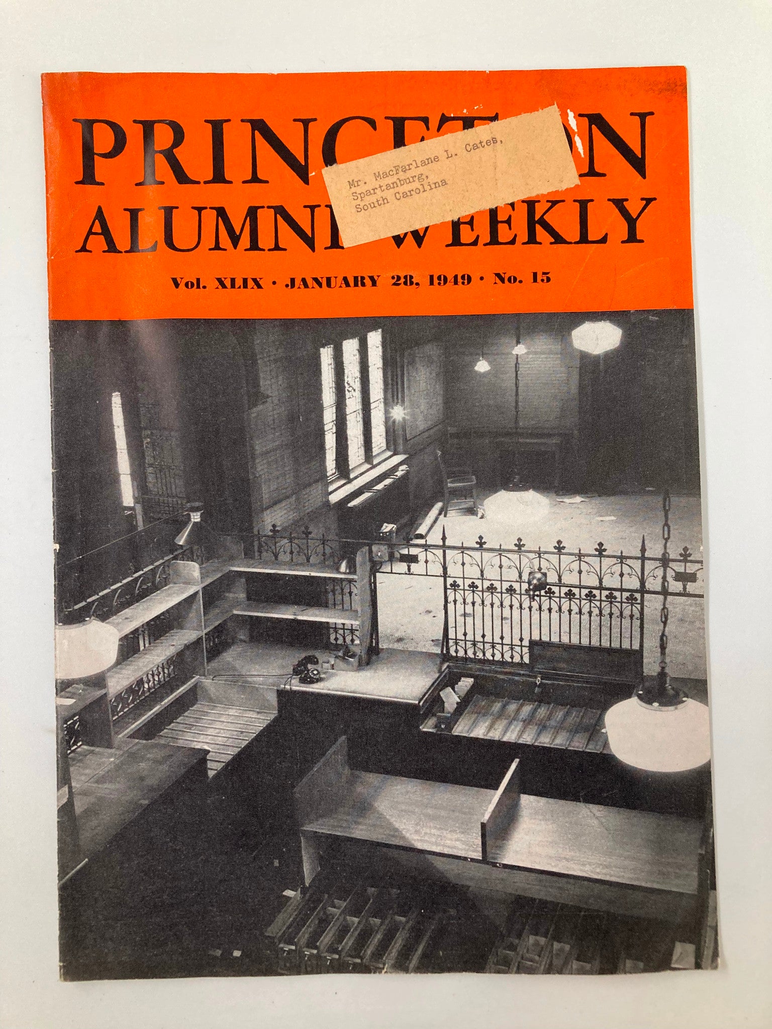 VTG Princeton Alumni Weekly January 28 1949 Robert B. O'Connor of Architecture