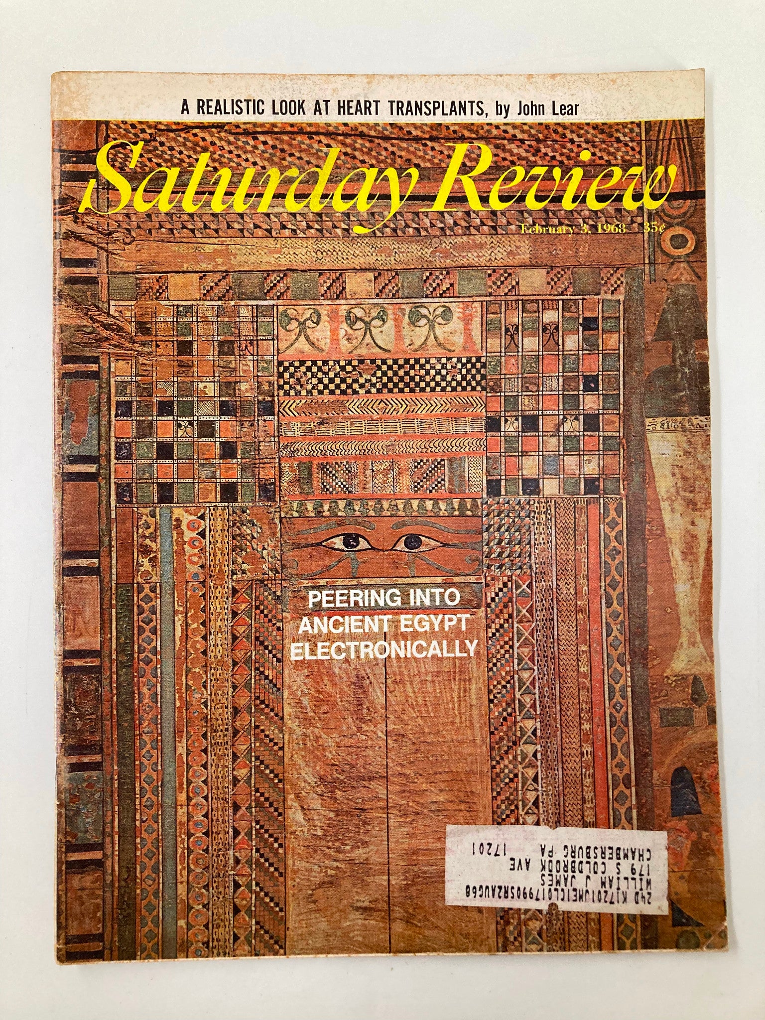 VTG Saturday Review Magazine February 3 1968 Peering Into Ancient Egypt