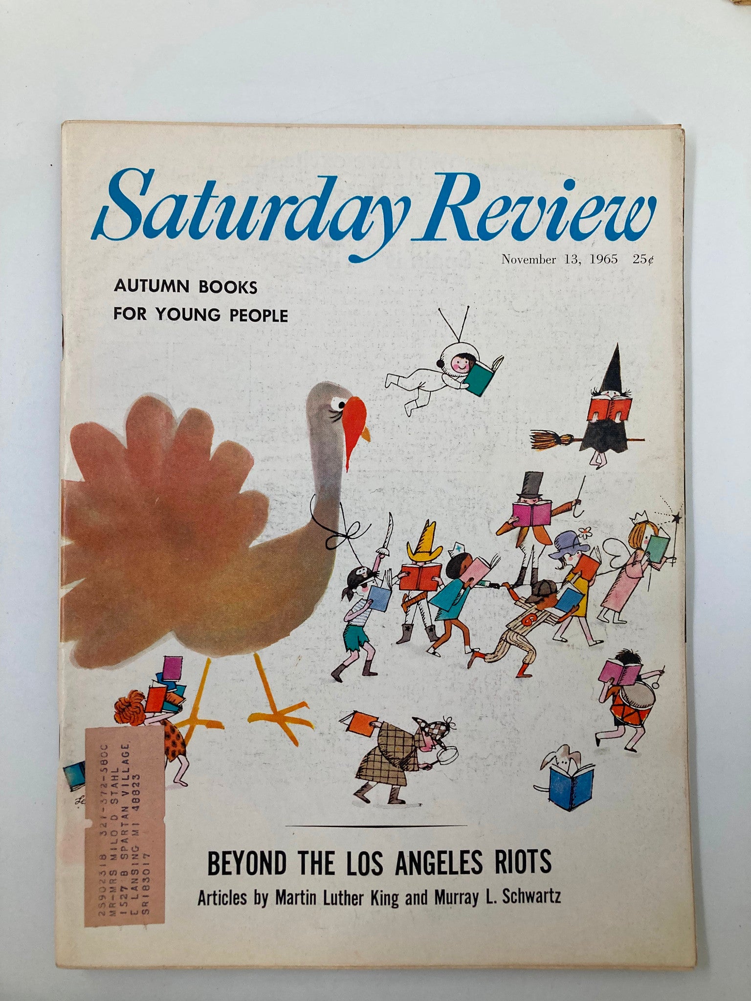 VTG Saturday Review Magazine November 13 1965 Beyond The Los Angeles Riot