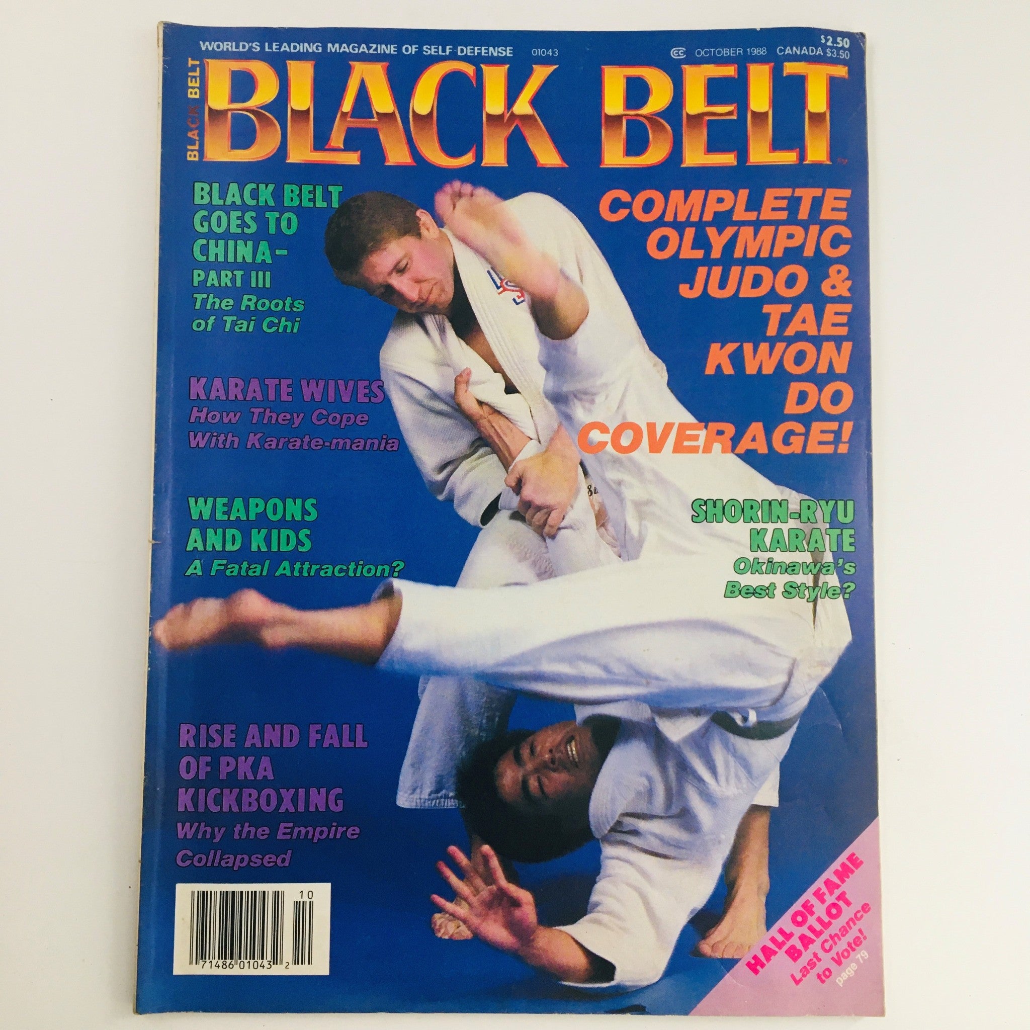 Black Belt Magazine October 1988 Vol 26 #10 Mike Swain & Keith Nakasone Karate