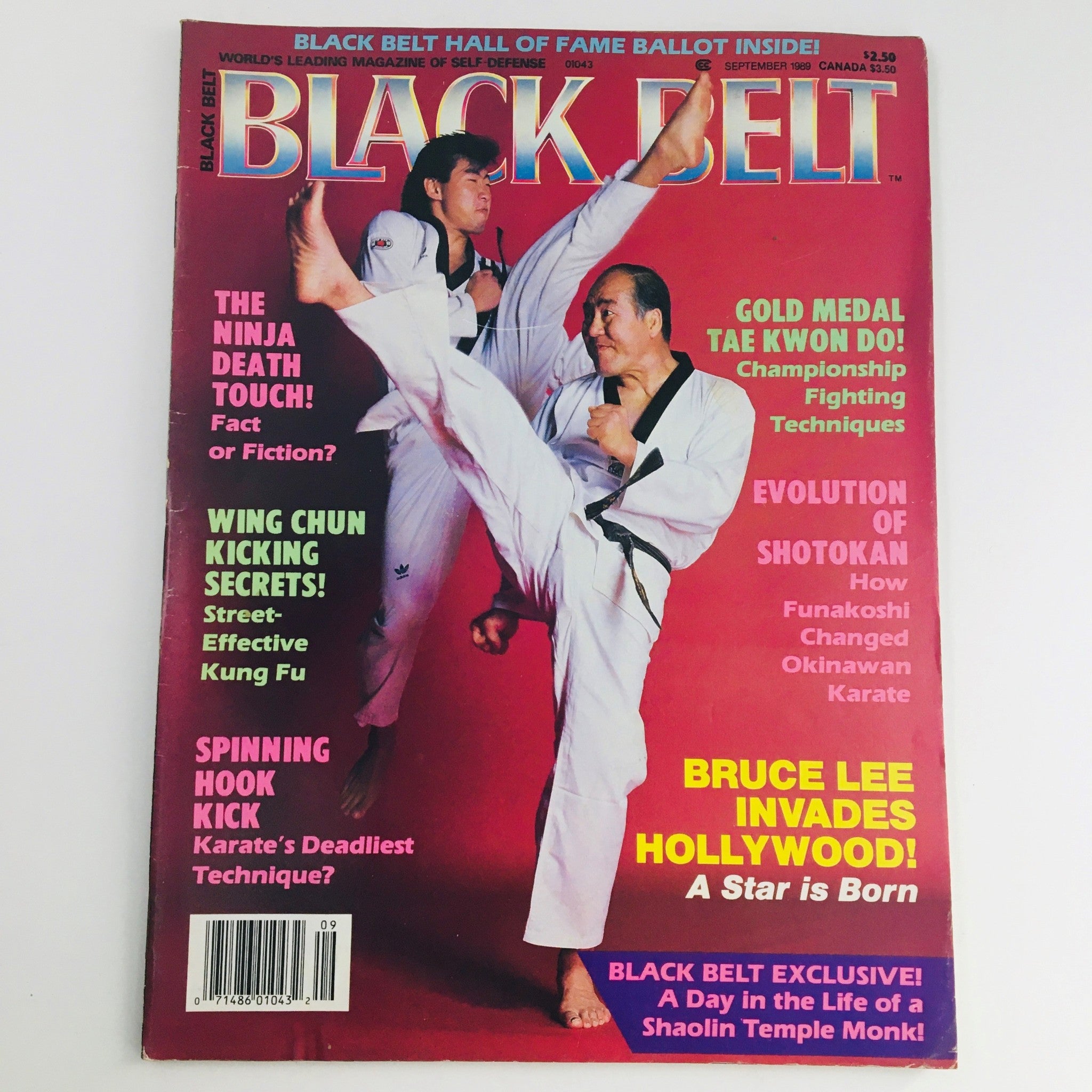 Black Belt Magazine September 1989 Vol 27 #9 Jimmy Kim & Yong Kil Kim Cover