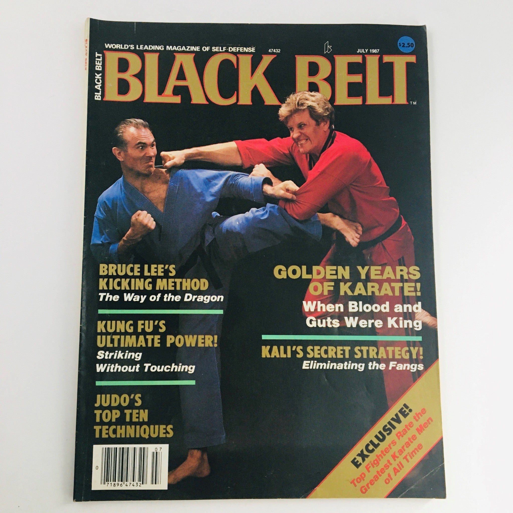 Black Belt Magazine July 1987 Vol 25 #7 Joe Lewis & Bill Wallace, No Label